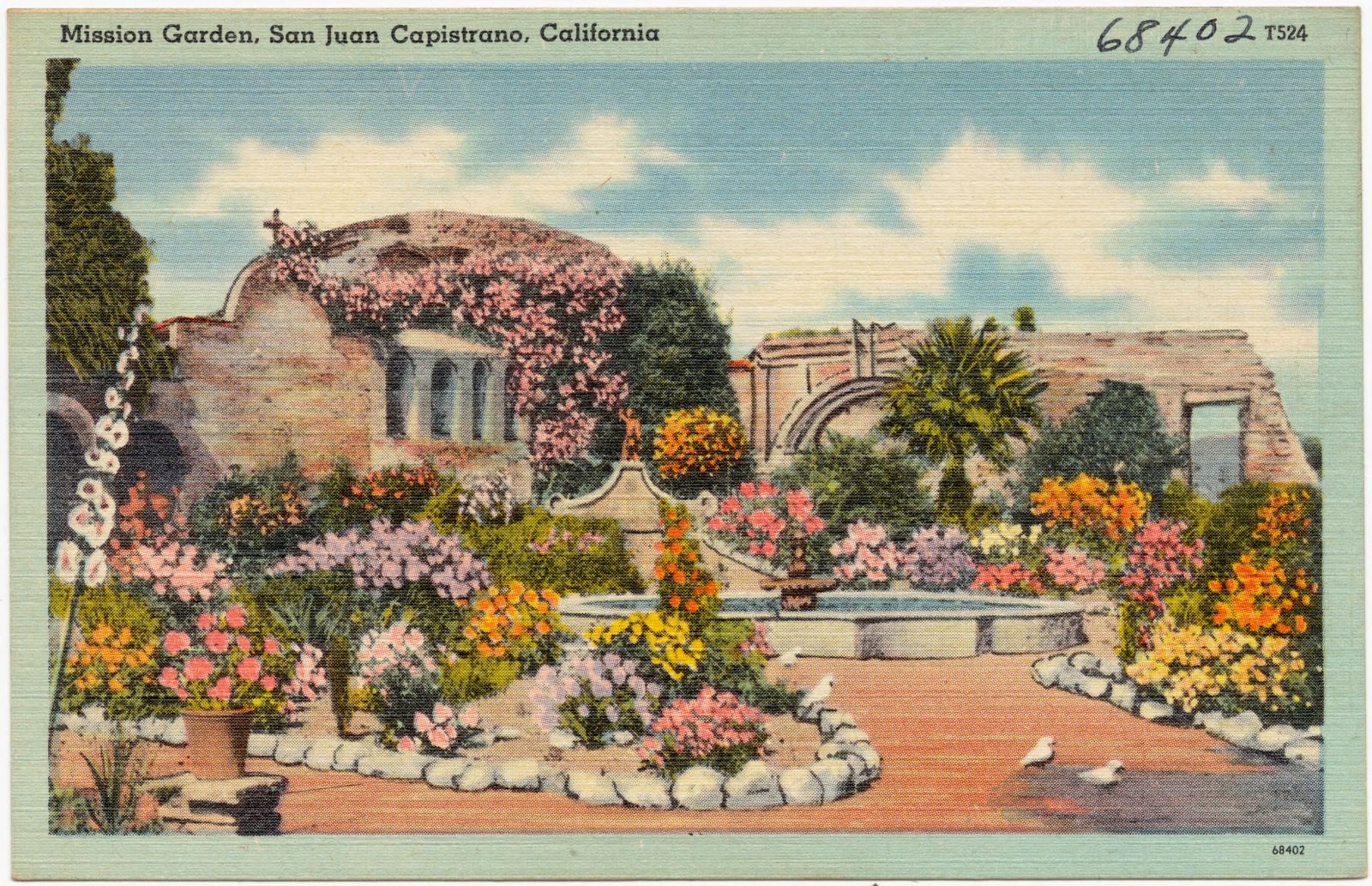Mission Garden, San Juan Capistrano, California, Boston Public Library - undated