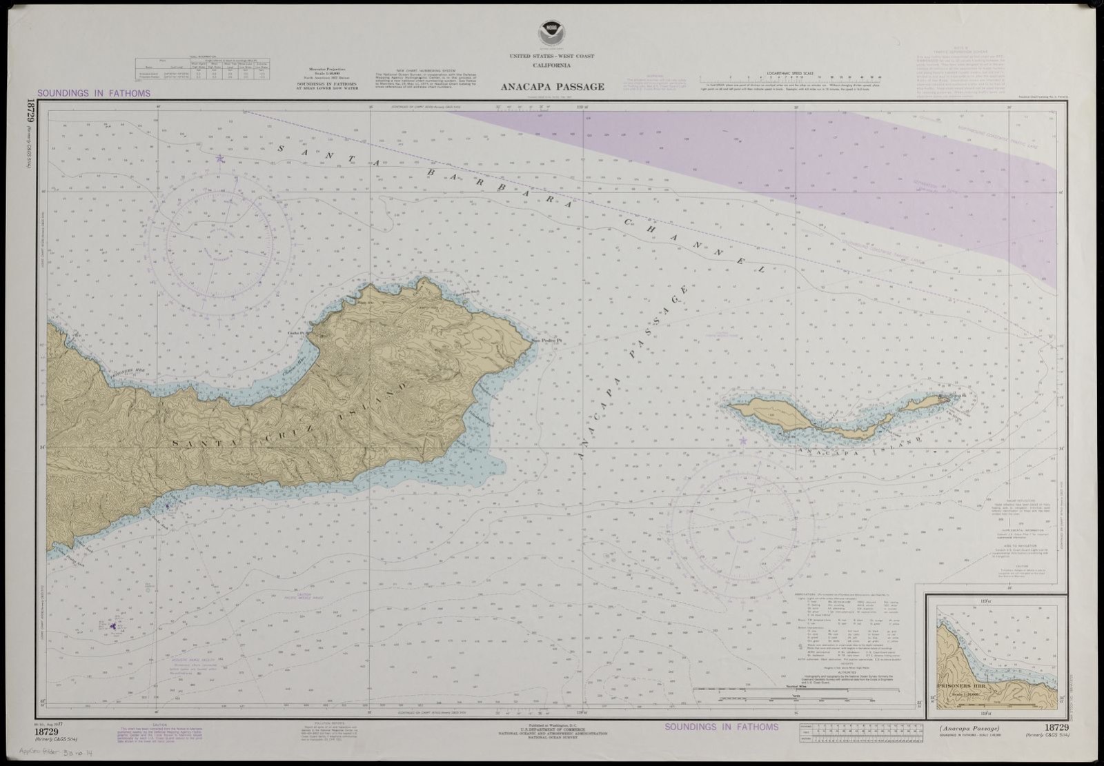 United States--west coast, California, Anacapa Passage, Boston Public Library - undated