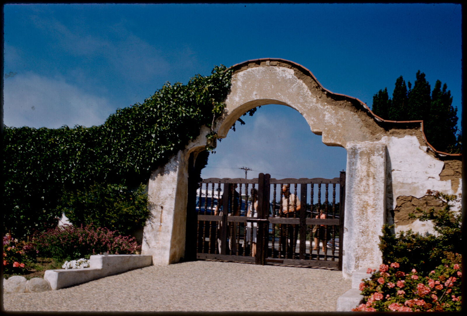 Gate, Mission San Carlos Borromeo de Carmelo, Boston Public Library - undated