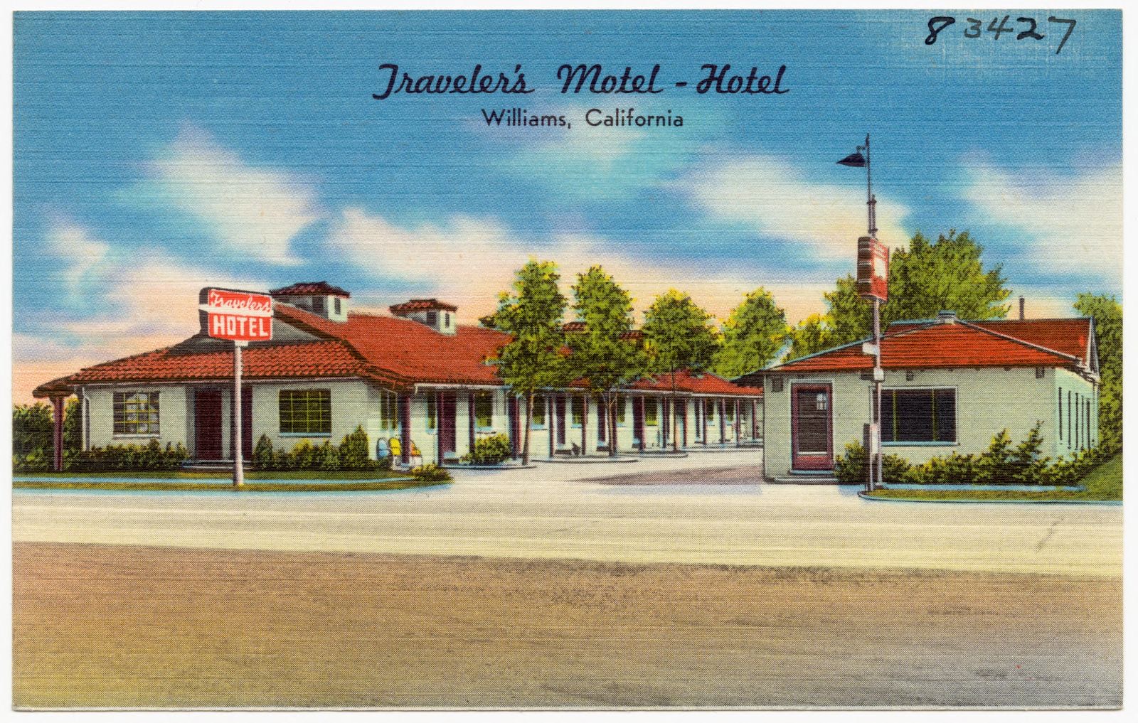 Traveler's Motel - Hotel, Williams, California, Boston Public Library - undated