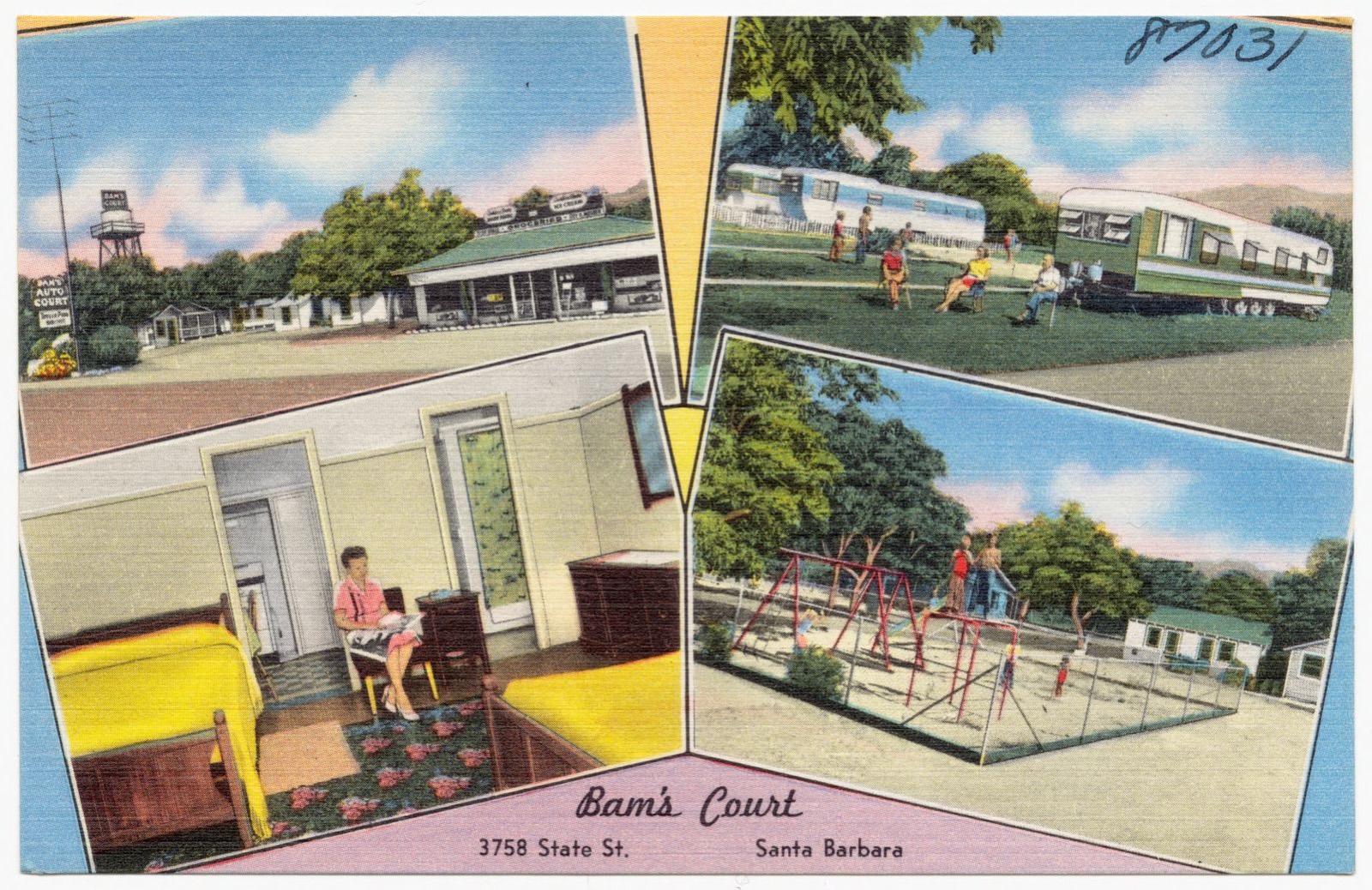 Bam's Court, 3758 State St., Santa Barbara, Boston Public Library - undated
