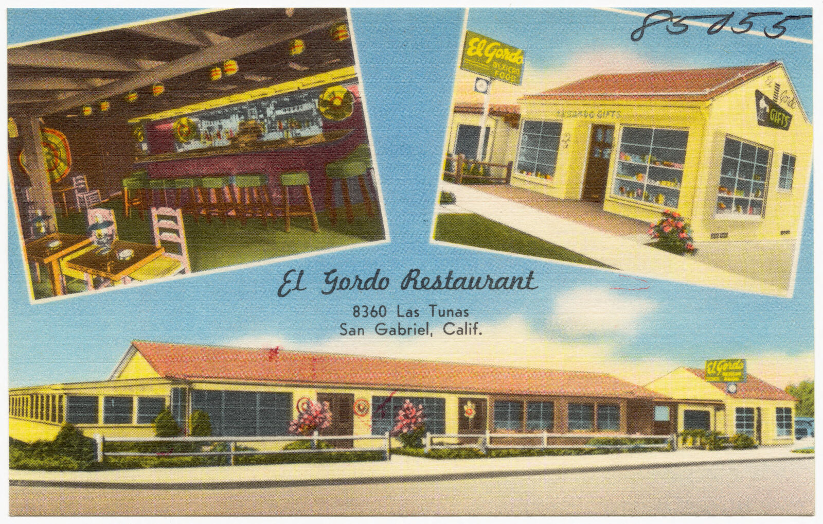 El Gordo Restaurant, 8360 Las Tunas, San Gabriel, Calif., Boston Public Library - undated