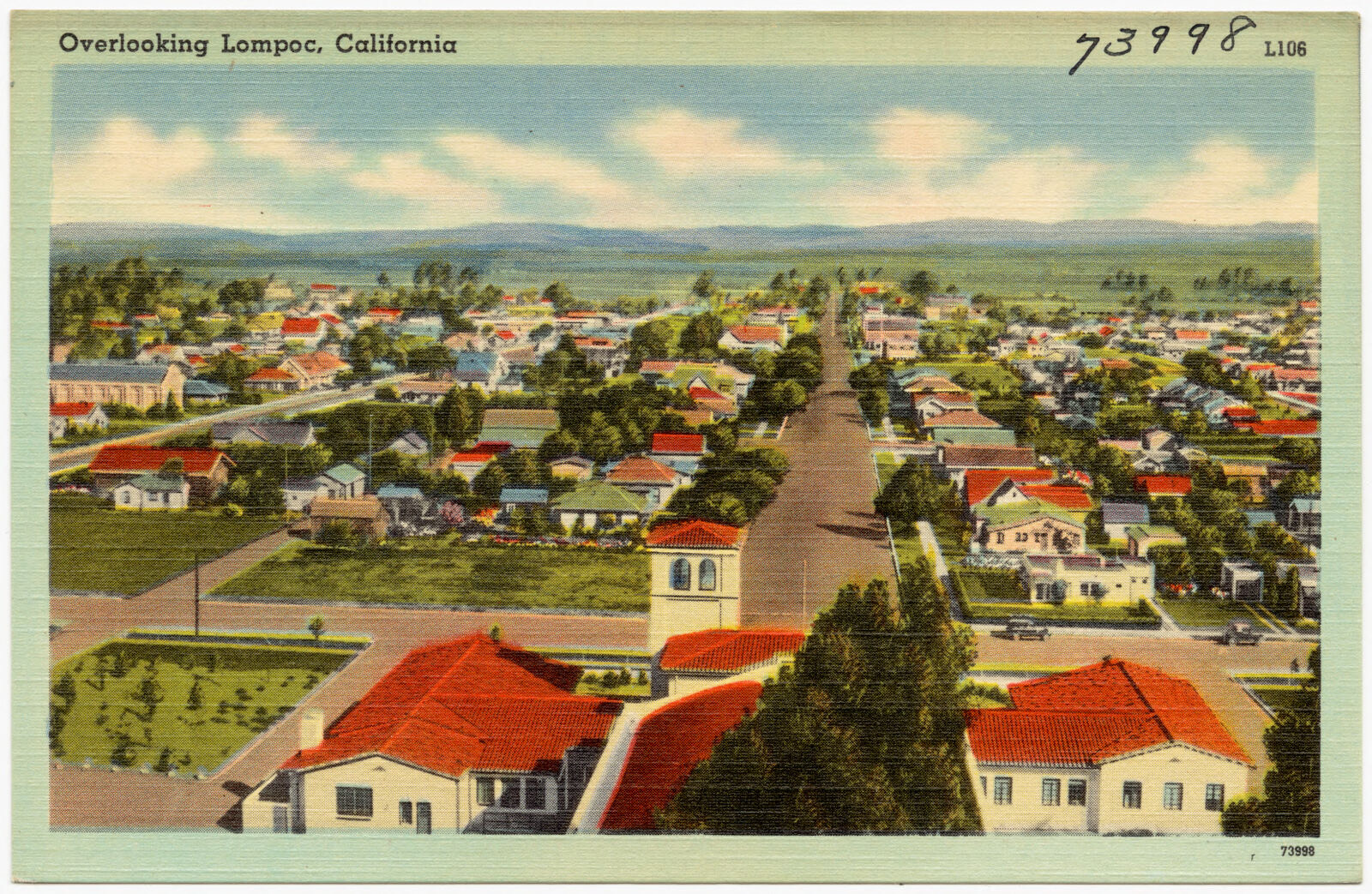 Overlooking Lompoc, California, Boston Public Library - undated