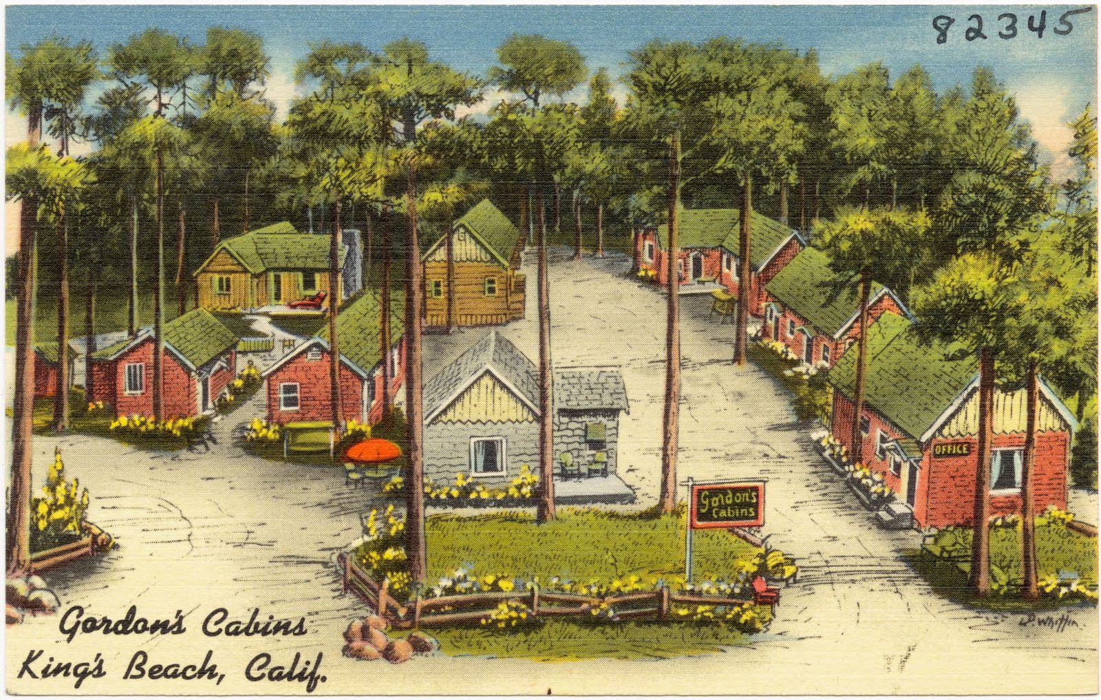 Gordon's Cabins, King's Beach, Calif., Boston Public Library - undated