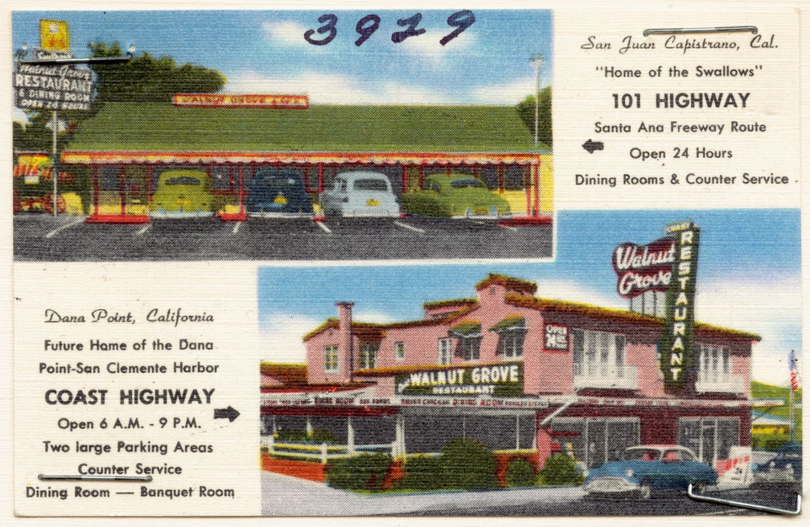Walnut Grove Restaurants, Boston Public Library - undated