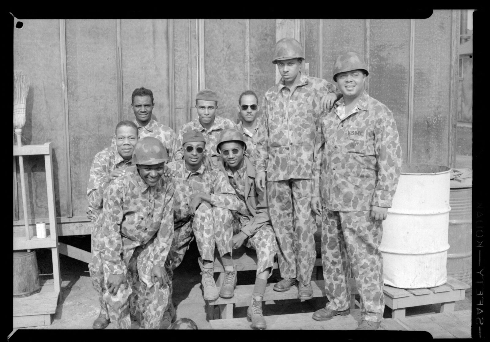 Jungleer group at Camp Knight, California, Boston Public Library - undated