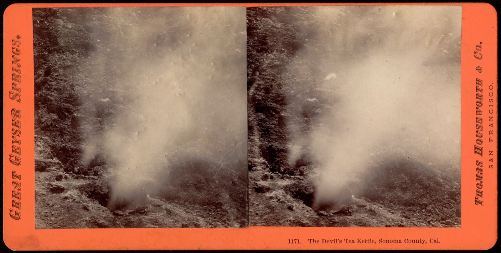 The Devil's Tea Kettle, Sonoma County, Cal., Boston Public Library - undated