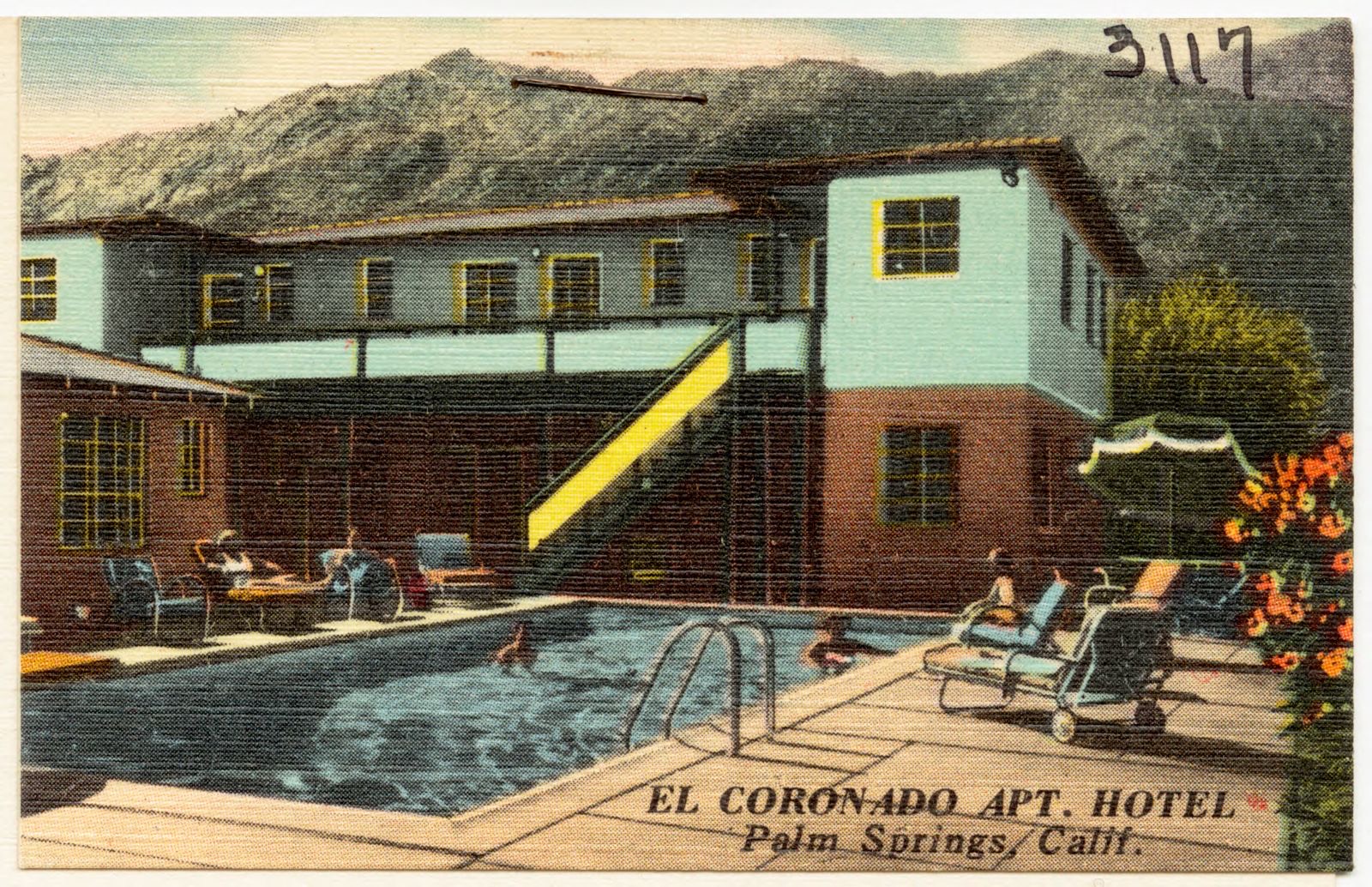 El Coronado Apt. Hotel, Palm Springs, Calif., Boston Public Library - undated