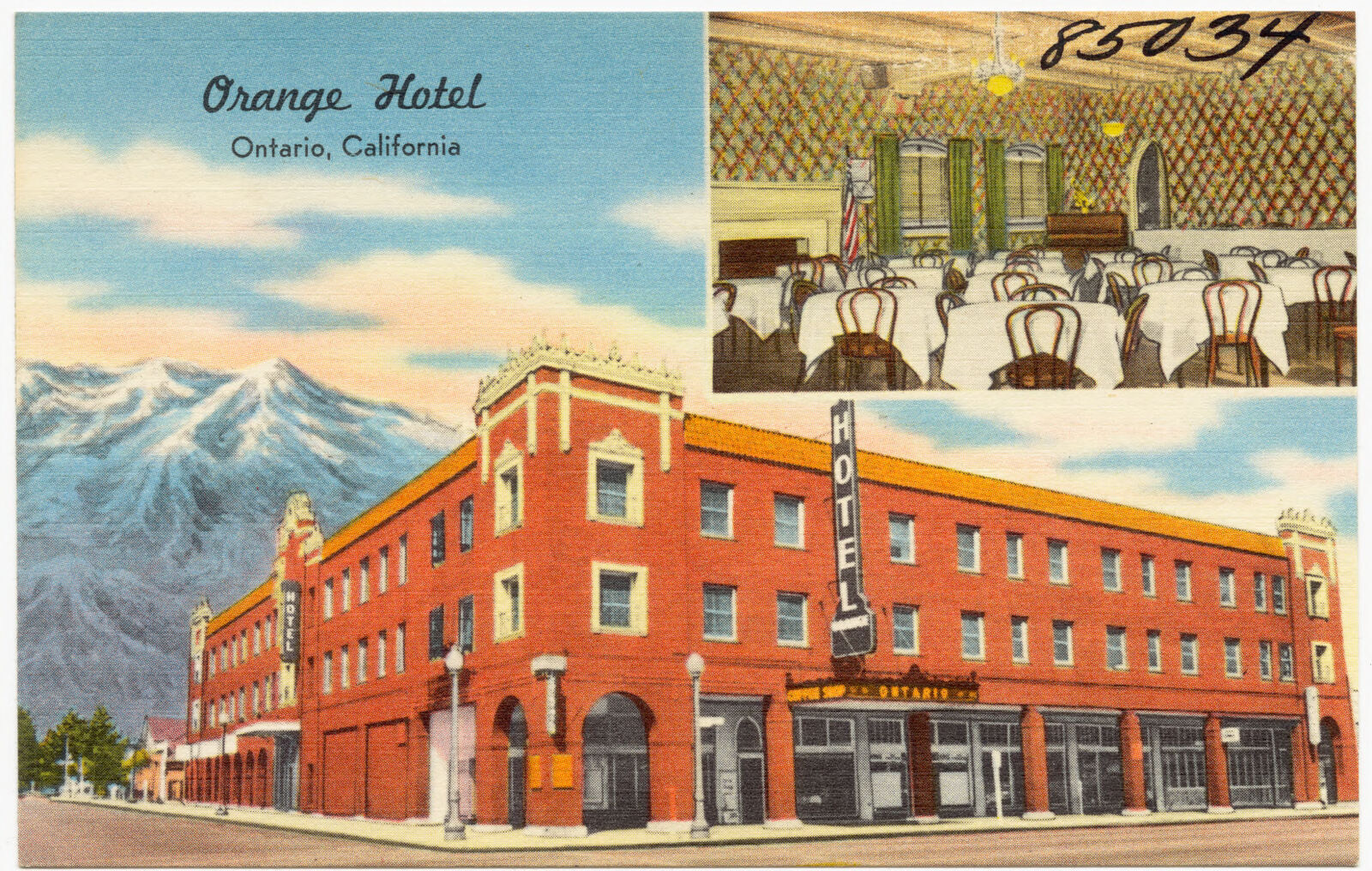 Orange Hotel, Ontario, California, Boston Public Library - undated