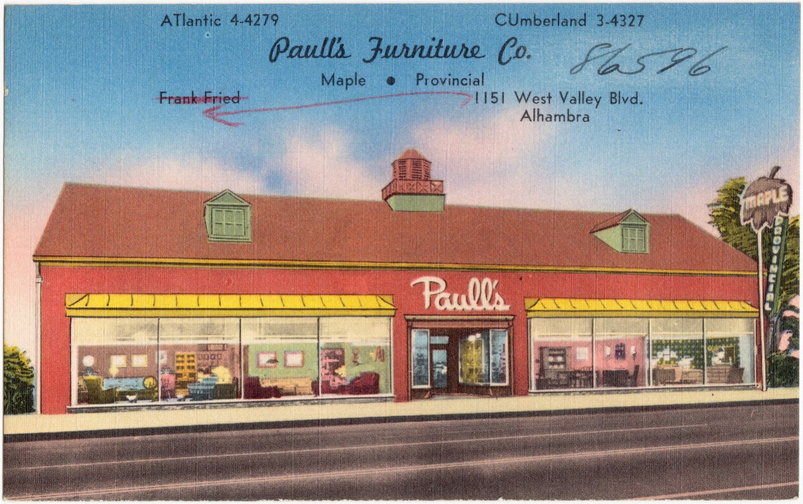 Paull's Furniture Co., Boston Public Library - undated