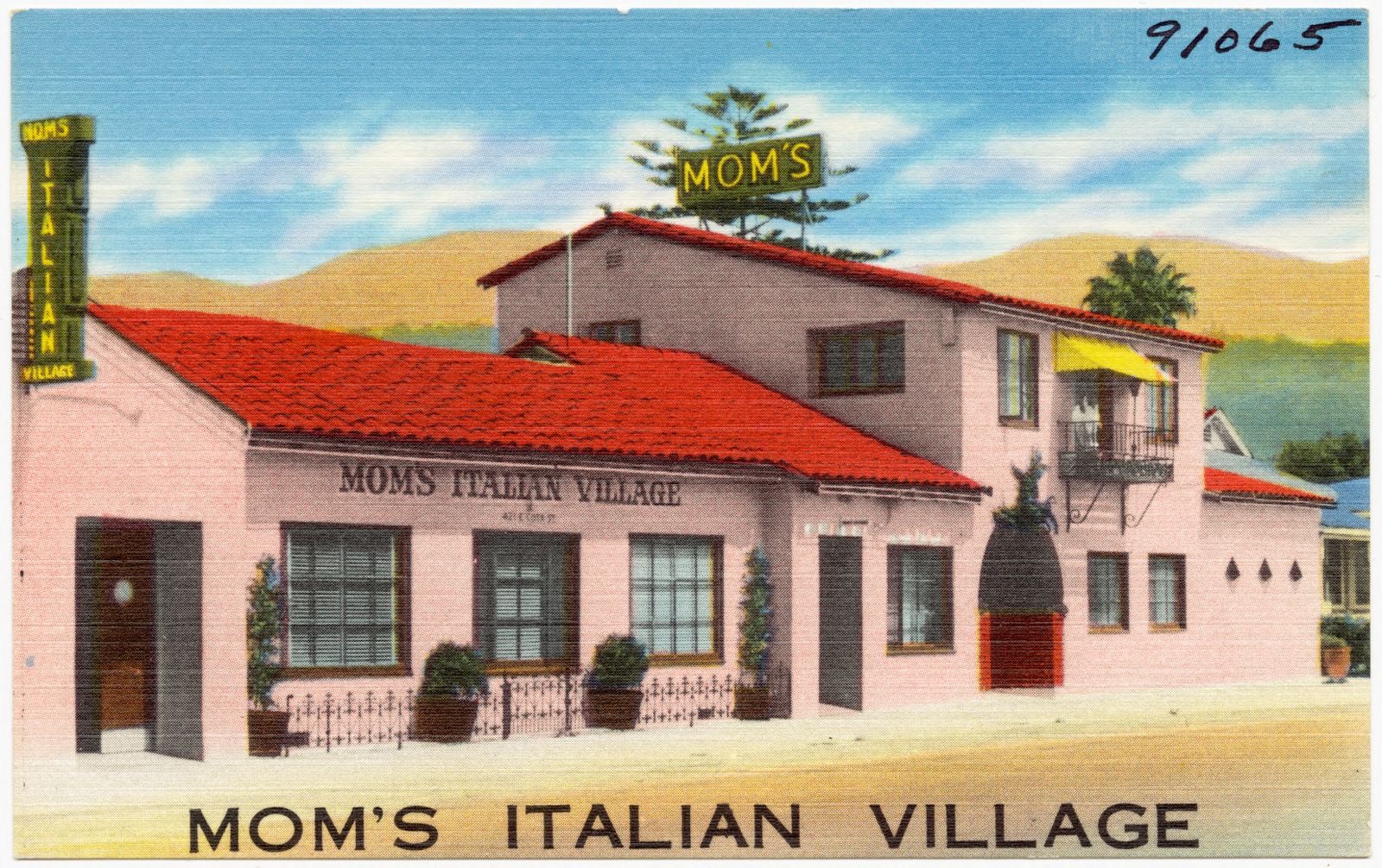 Mom's Italian Village, Boston Public Library - undated