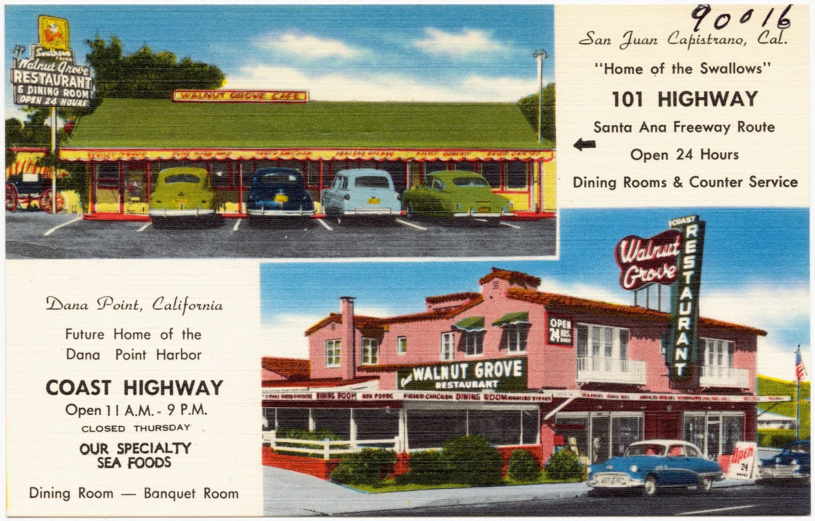 Walnut Grove Restaurant, Boston Public Library - undated