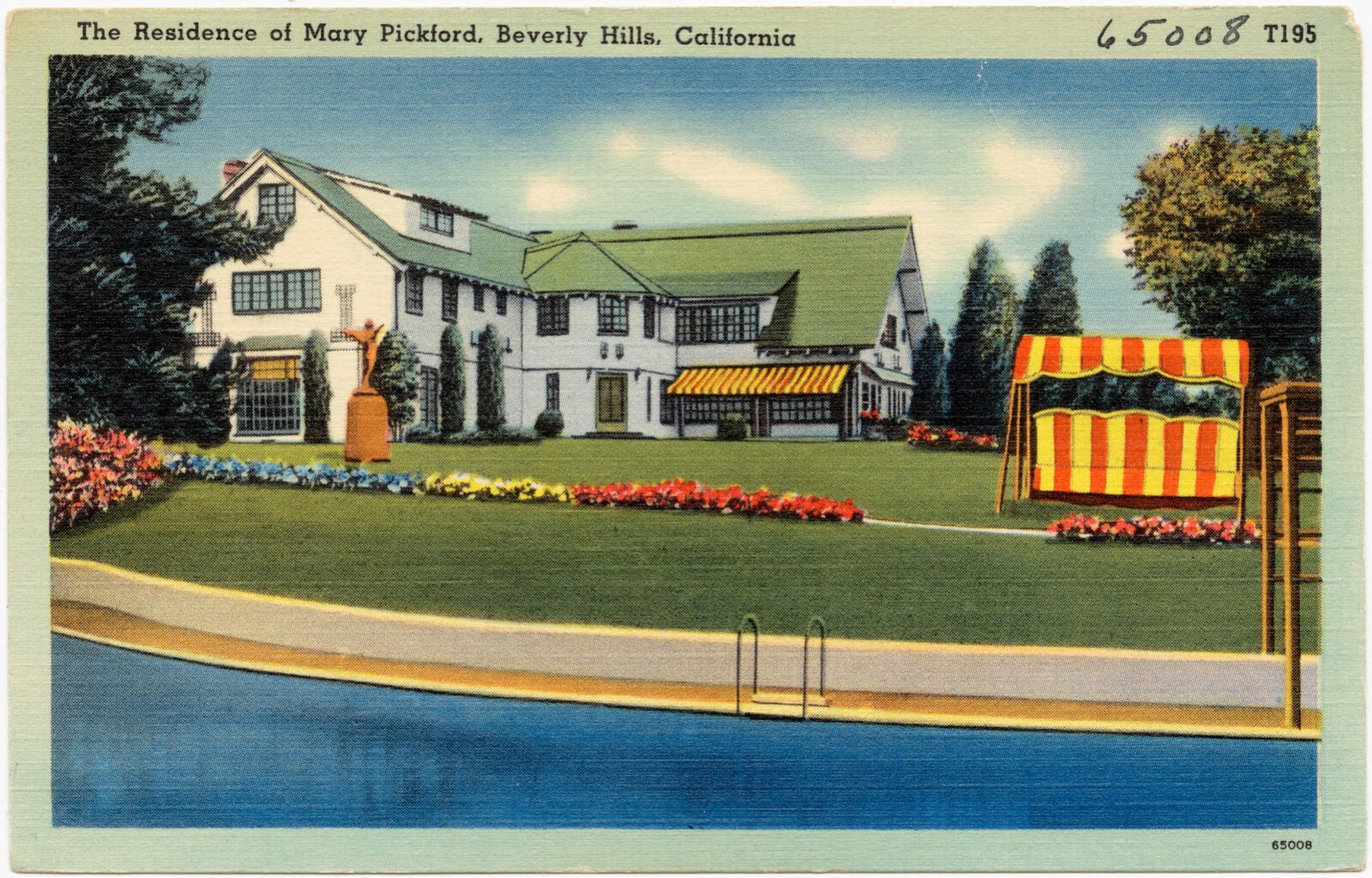 The residence of Mary Pickford, Beverly Hills, California, Boston Public Library - undated