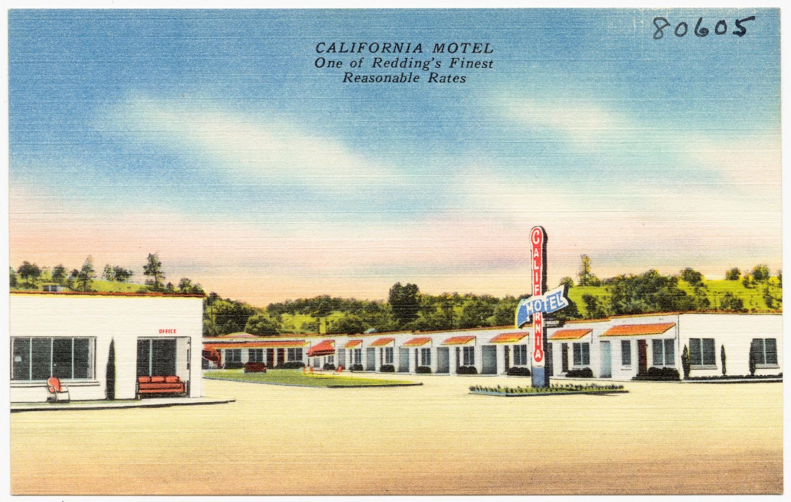 California Motel. One of Redding's Fines. Reasonable Rates, Boston Public Library - undated
