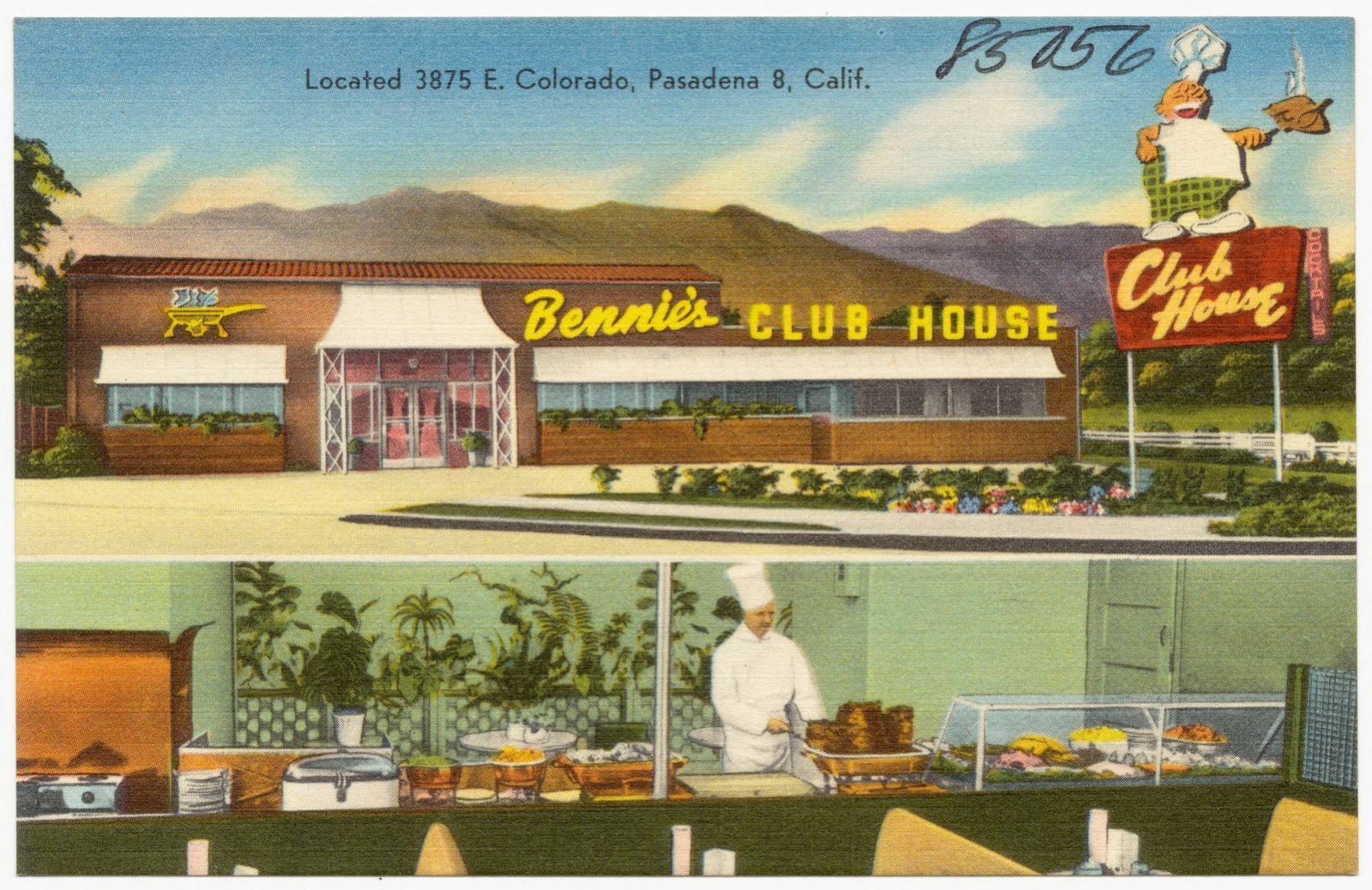 Bennie's Club House, Located 3875 E. Colorado, Pasadena 8, Calif., Boston Public Library - undated
