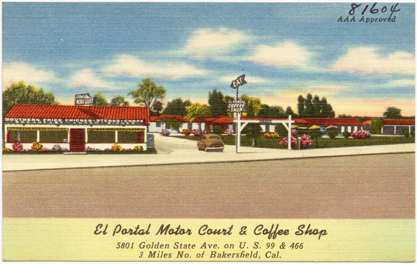 El Portal motor court & coffee shop, Boston Public Library - undated