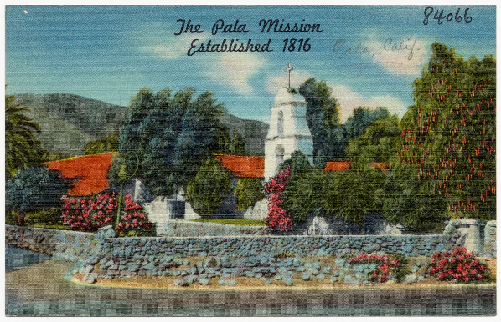 The Pala Mission Established 1816, Boston Public Library - undated