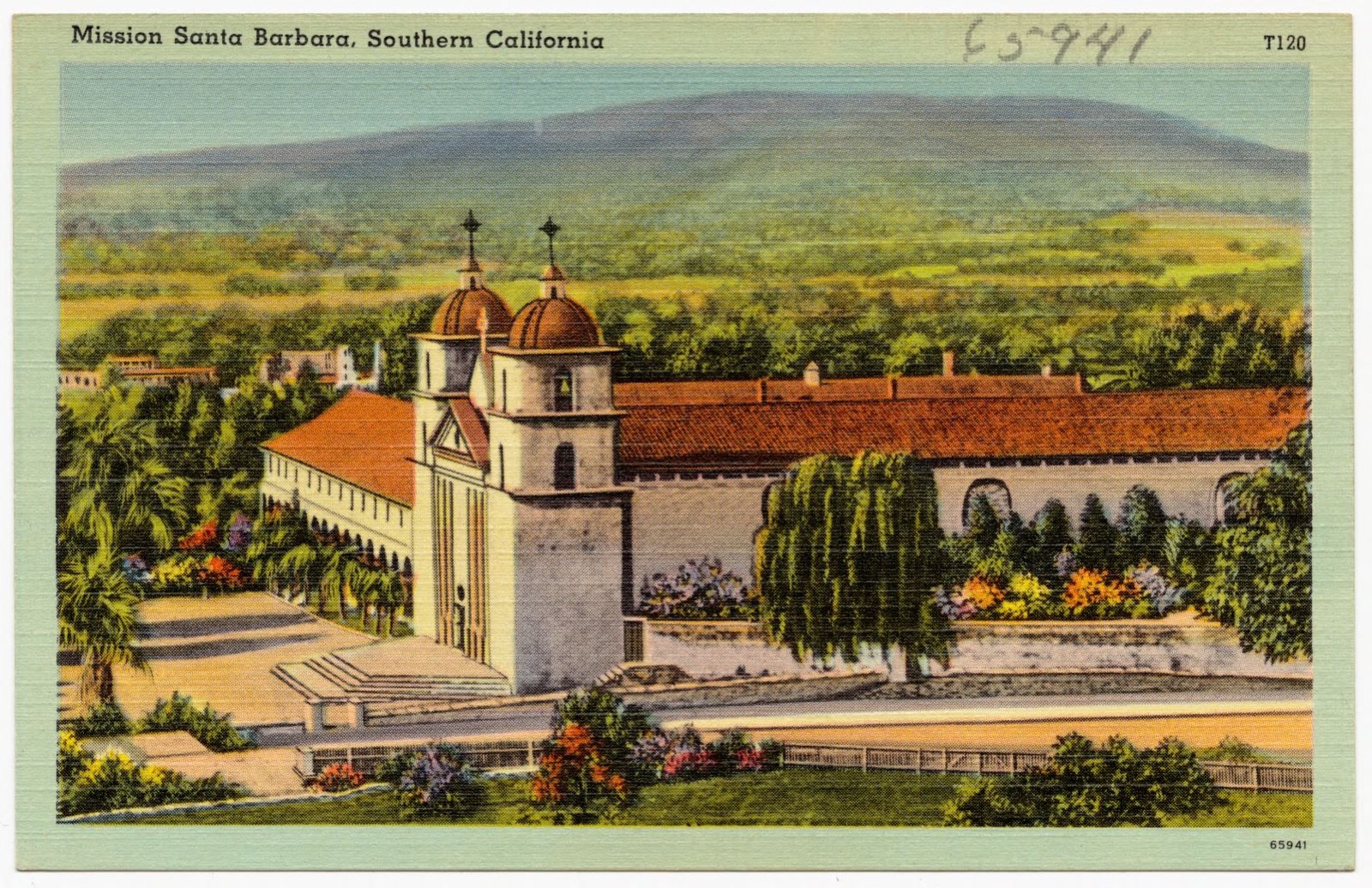 Mission Santa Barbara, Southern California, Boston Public Library - undated