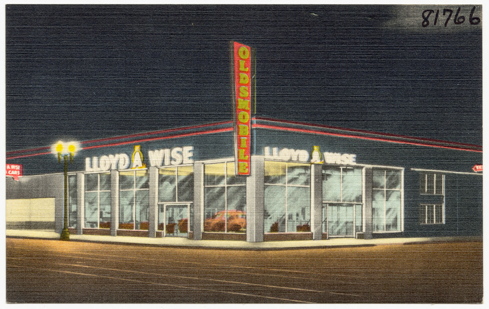 Lloyd A. Wise Oldsmobile, Boston Public Library - undated
