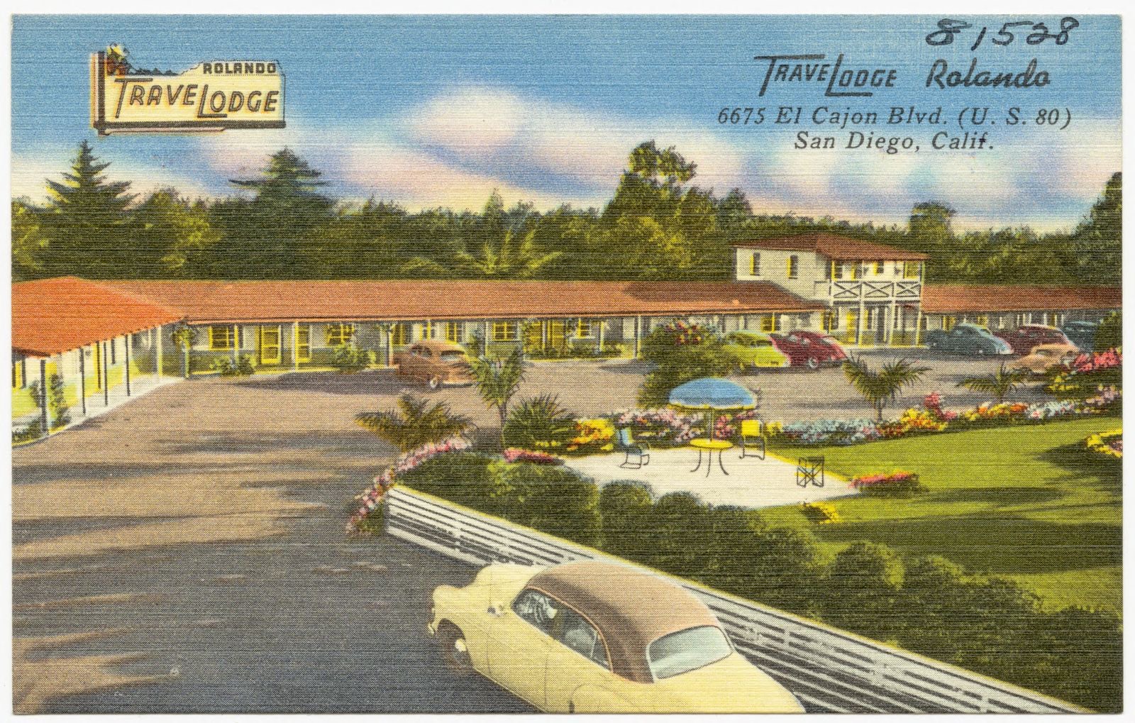 TraveLodge Rolando, 6675 El Cajon Blvd. (U. S. 80), San Diego, Calif., Boston Public Library - undated
