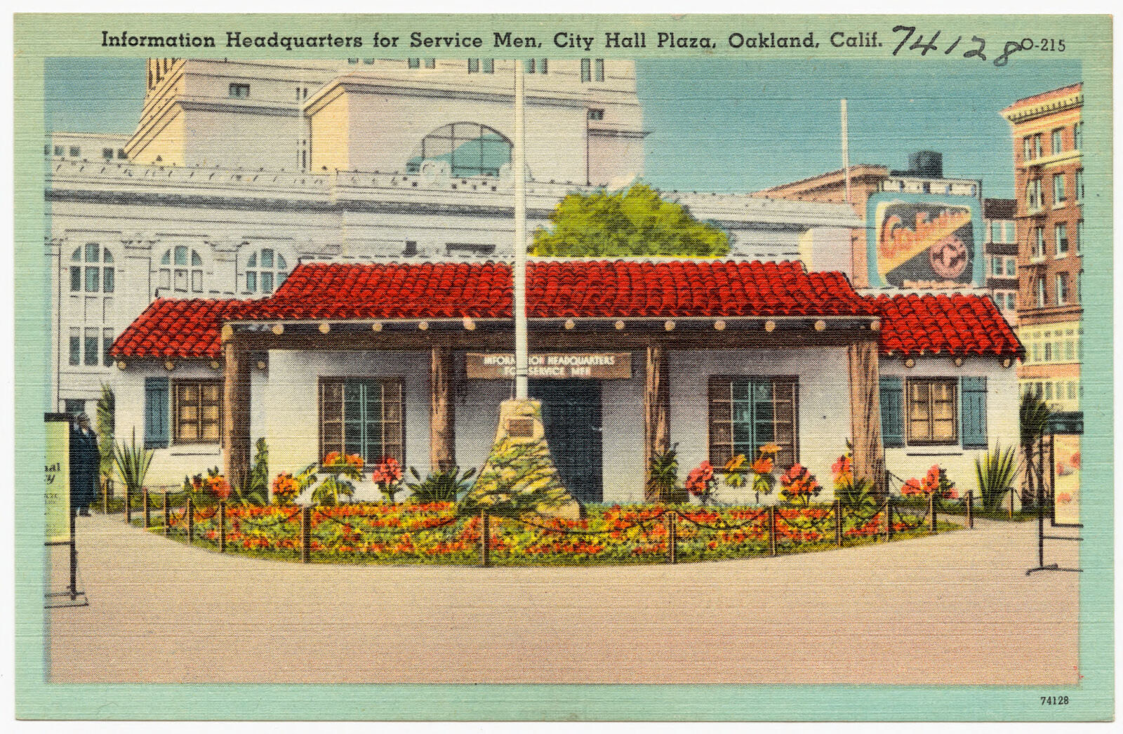 Information Headquarters for Service Men, City Hall Plaza, Oakland, Calif., Boston Public Library - undated