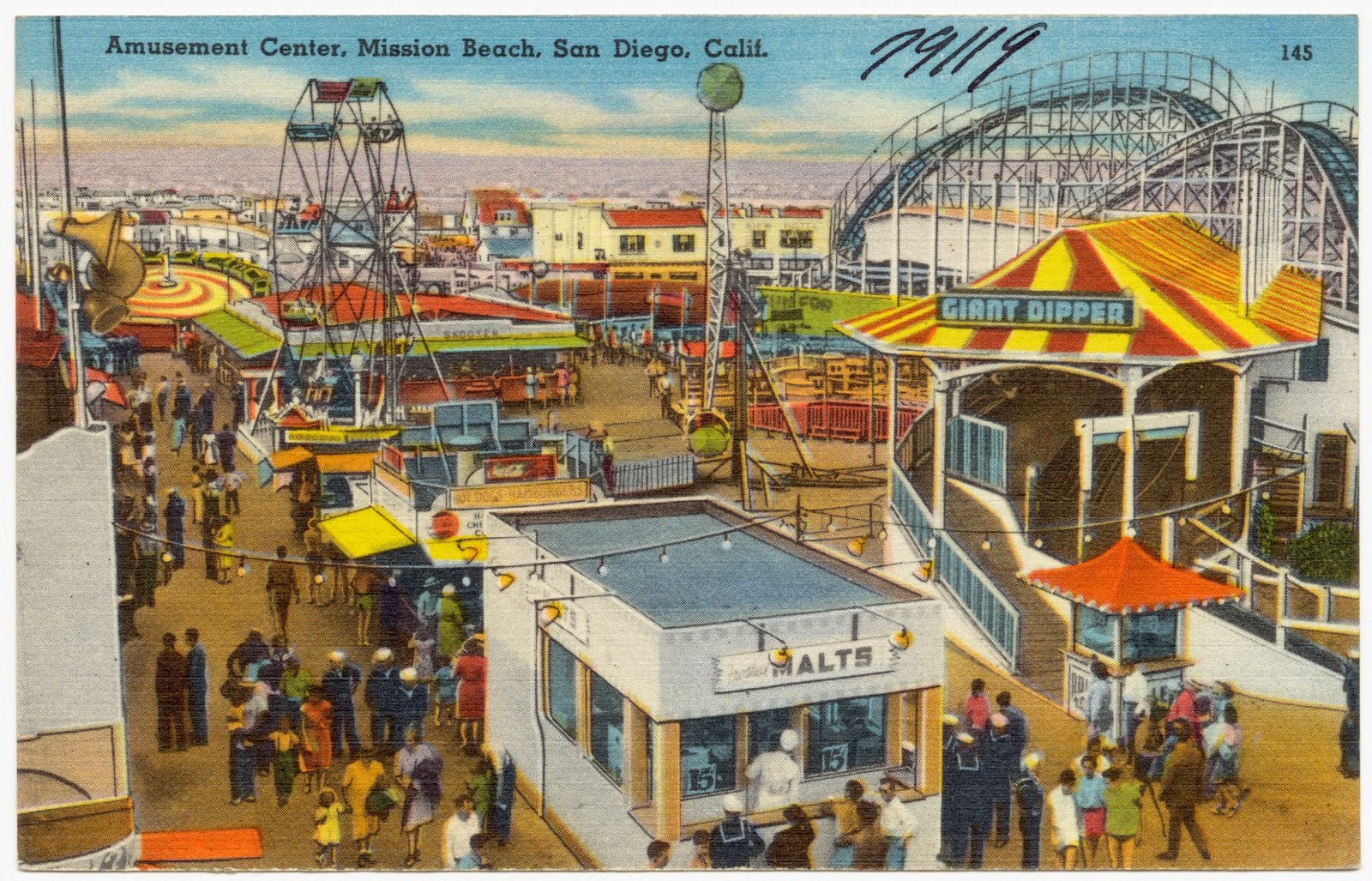 Amusement Center, Mission Beach, San Diego, Calif., Boston Public Library - undated