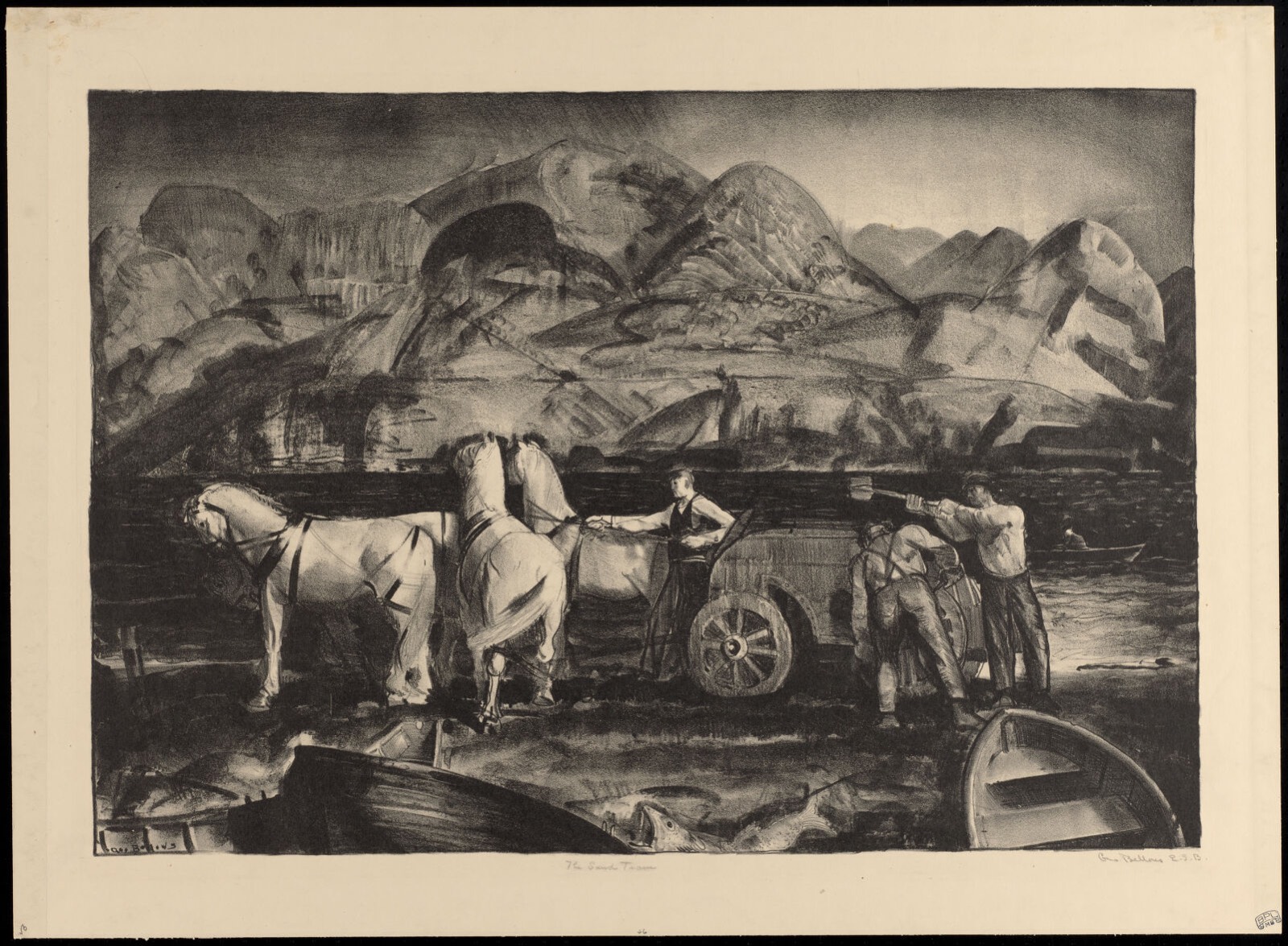 The sand team, Boston Public Library - undated