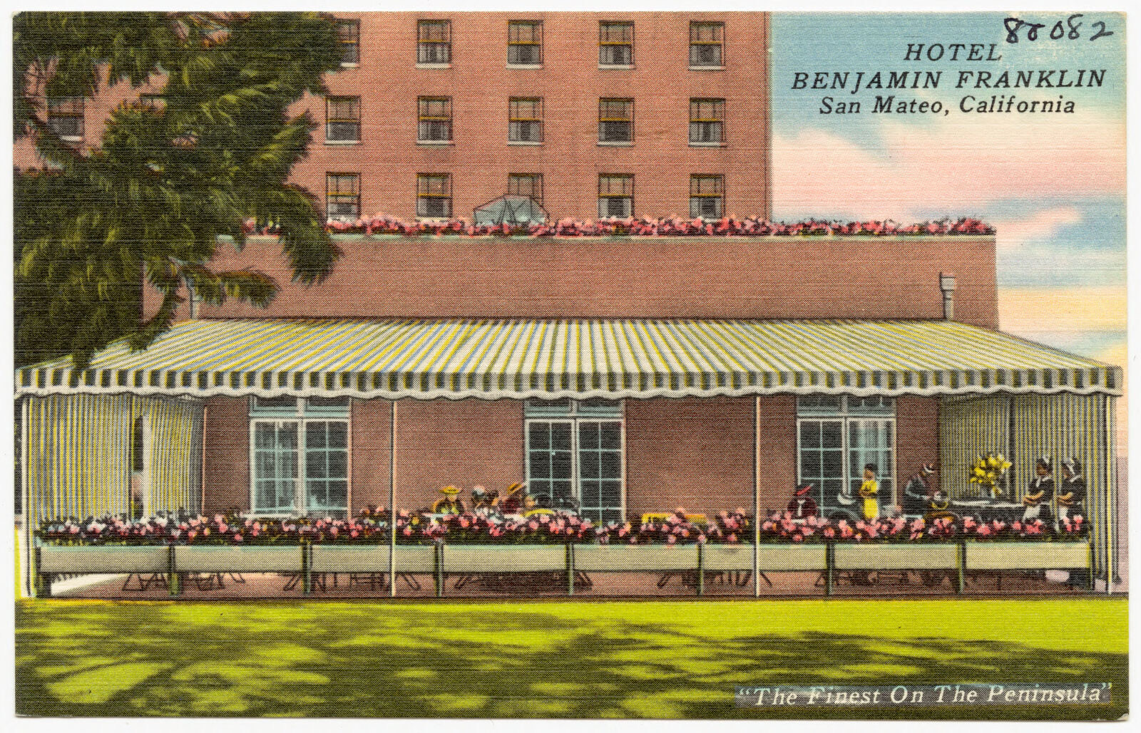 Hotel Benjamin Franklin, San Mateo, California, Boston Public Library - undated