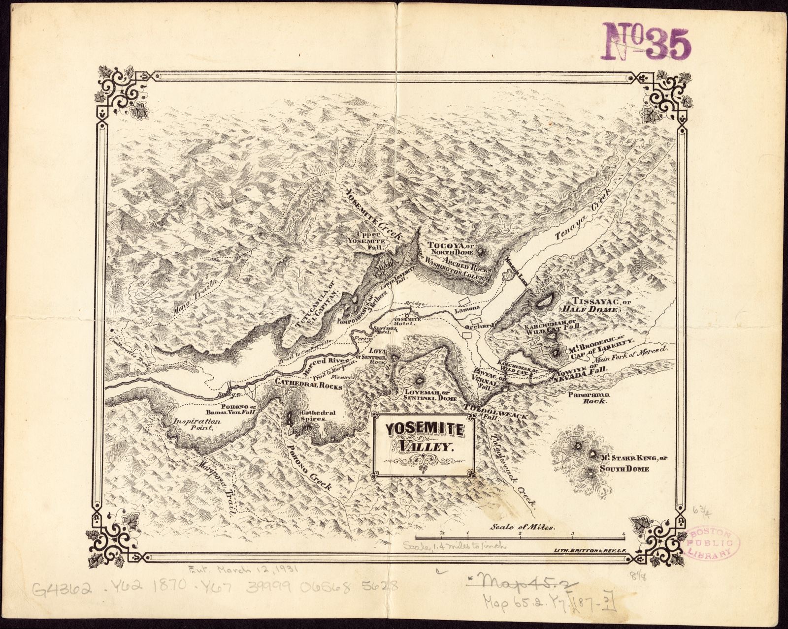 Yosemite Valley, Boston Public Library - undated
