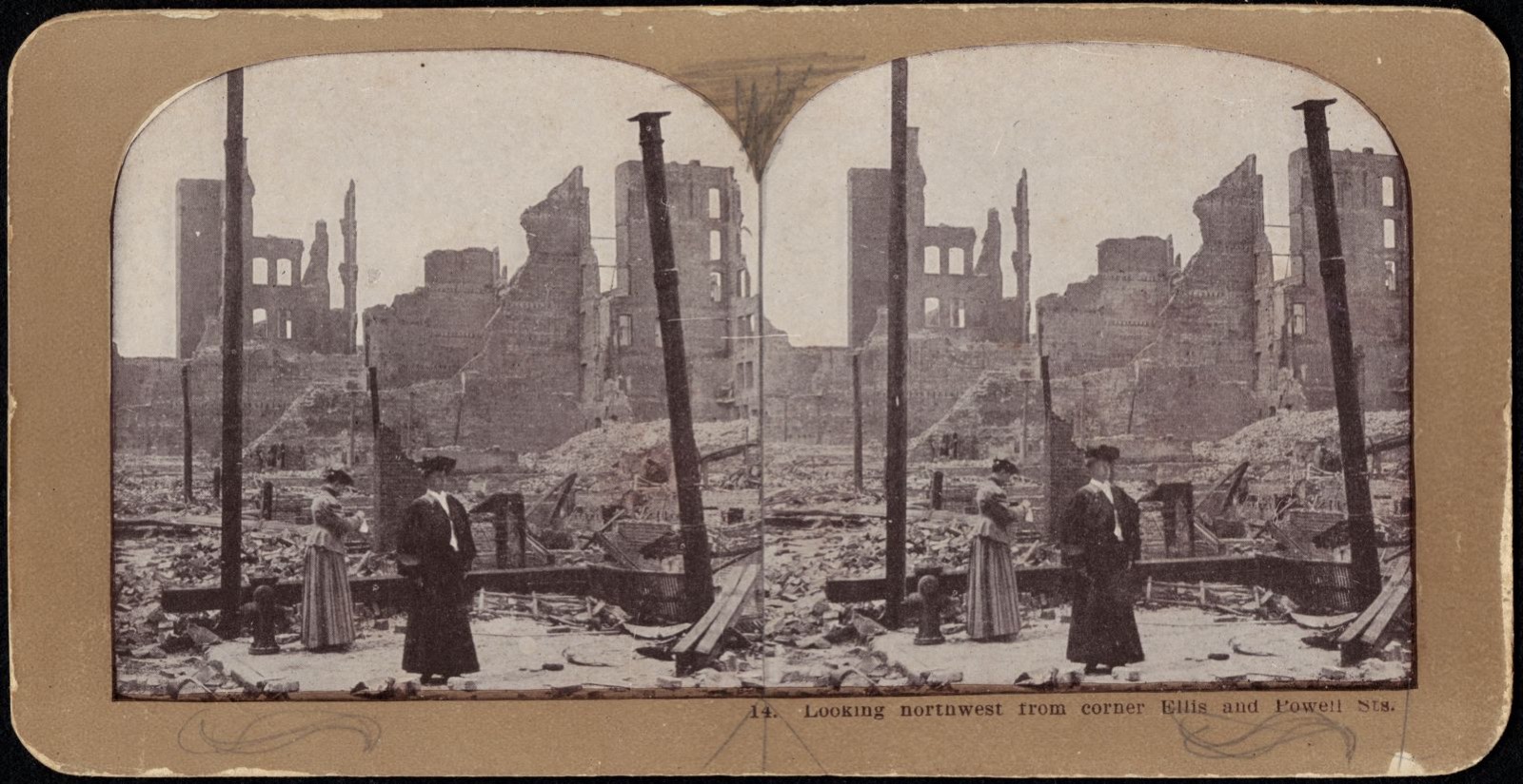 Looking northwest from corner Ellis and Powell Sts., Boston Public Library - undated