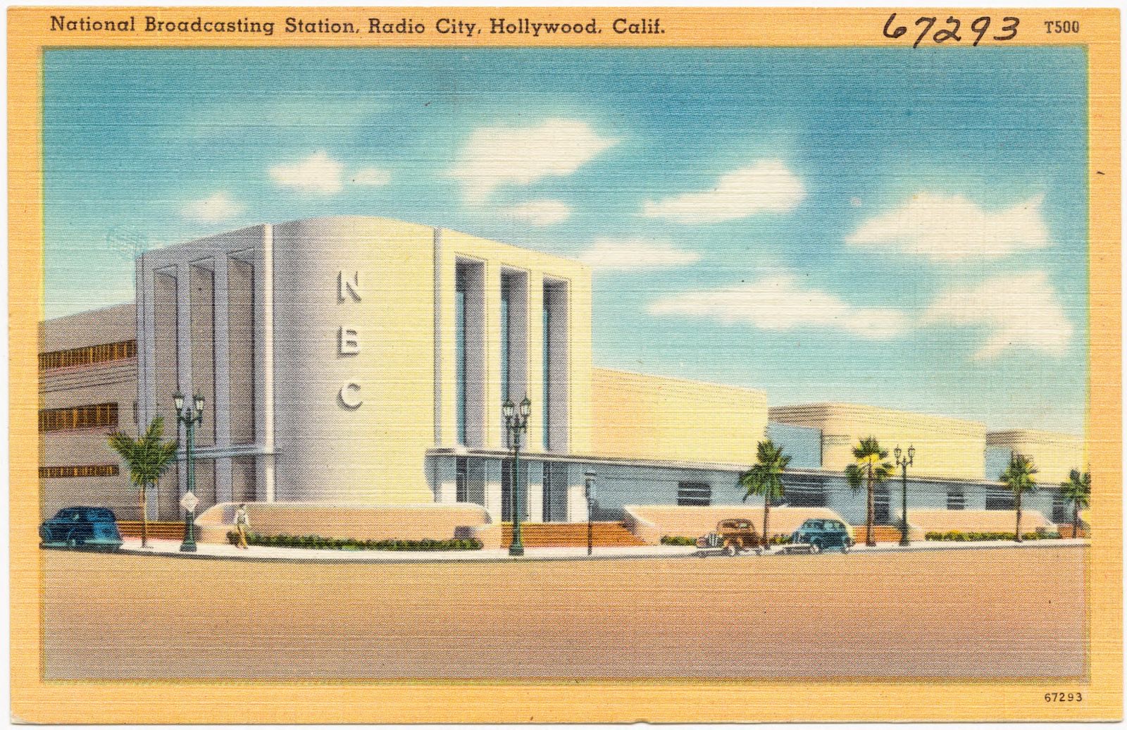 National Broadcasting Station, Radio City, Hollywood, Calif., Boston Public Library - undated