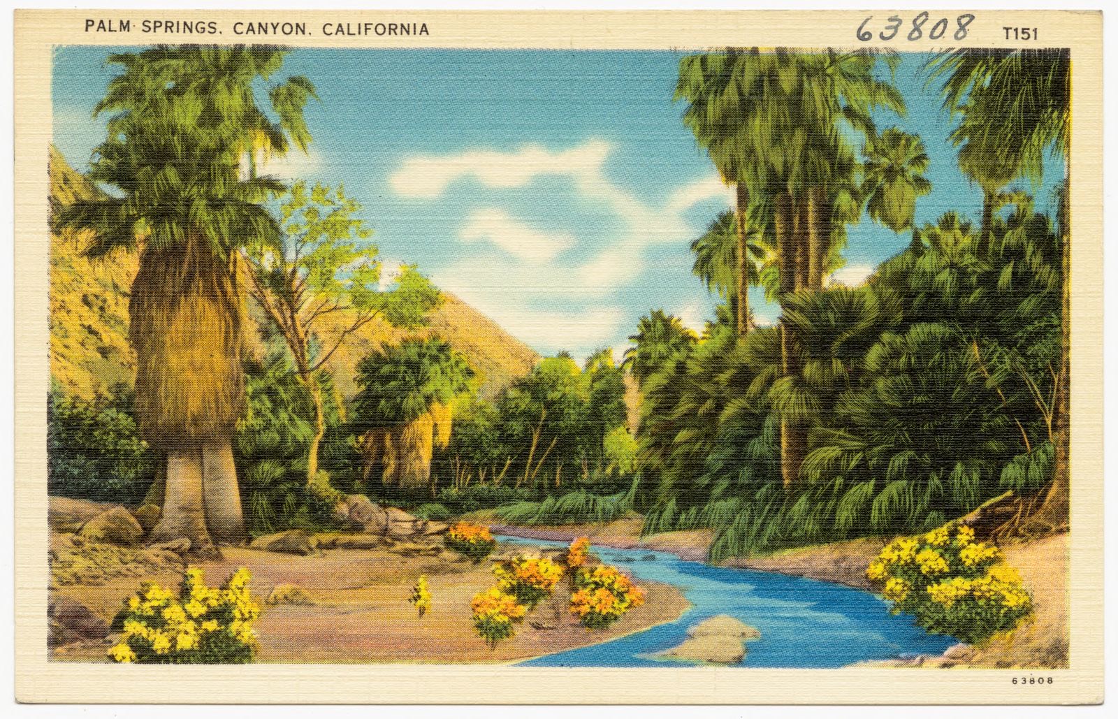 Palm Springs, Canyon, California, Boston Public Library - undated