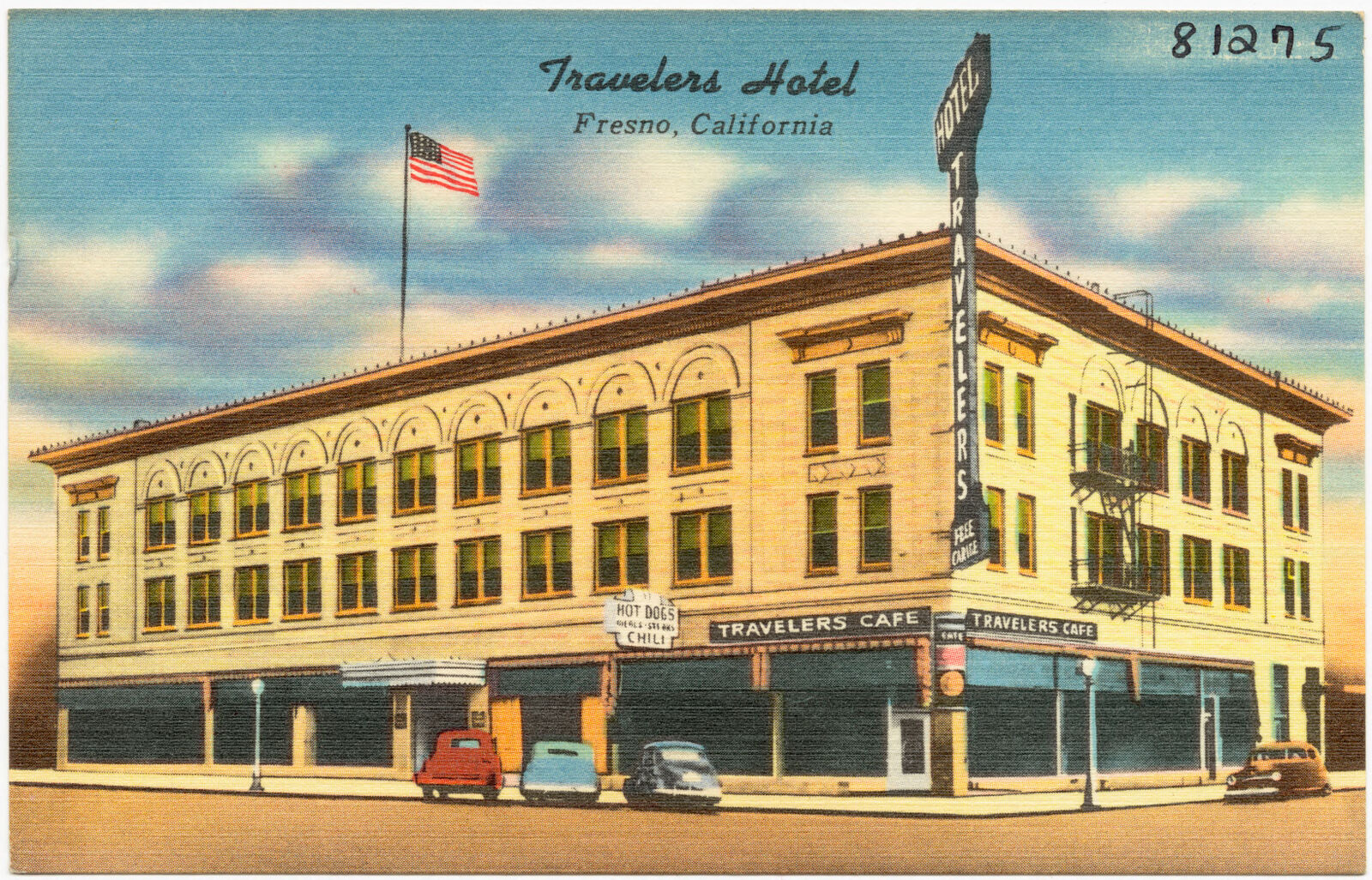 Travelers Hotel, Fresno, California, Boston Public Library - undated
