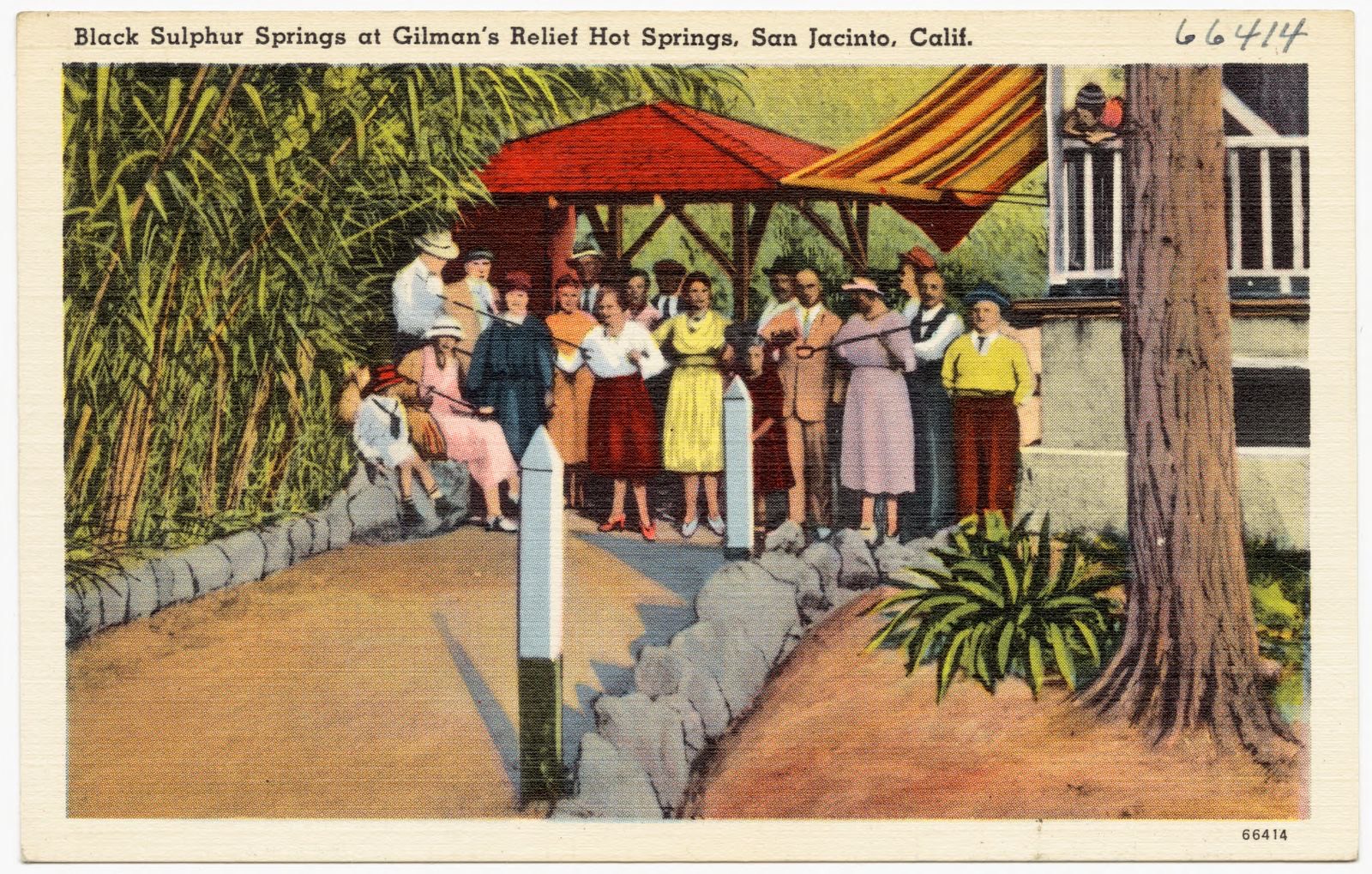 Black Sulphur Springs at Gilman's Relief Hot Springs, San Jacinto, Calif., Boston Public Library - undated
