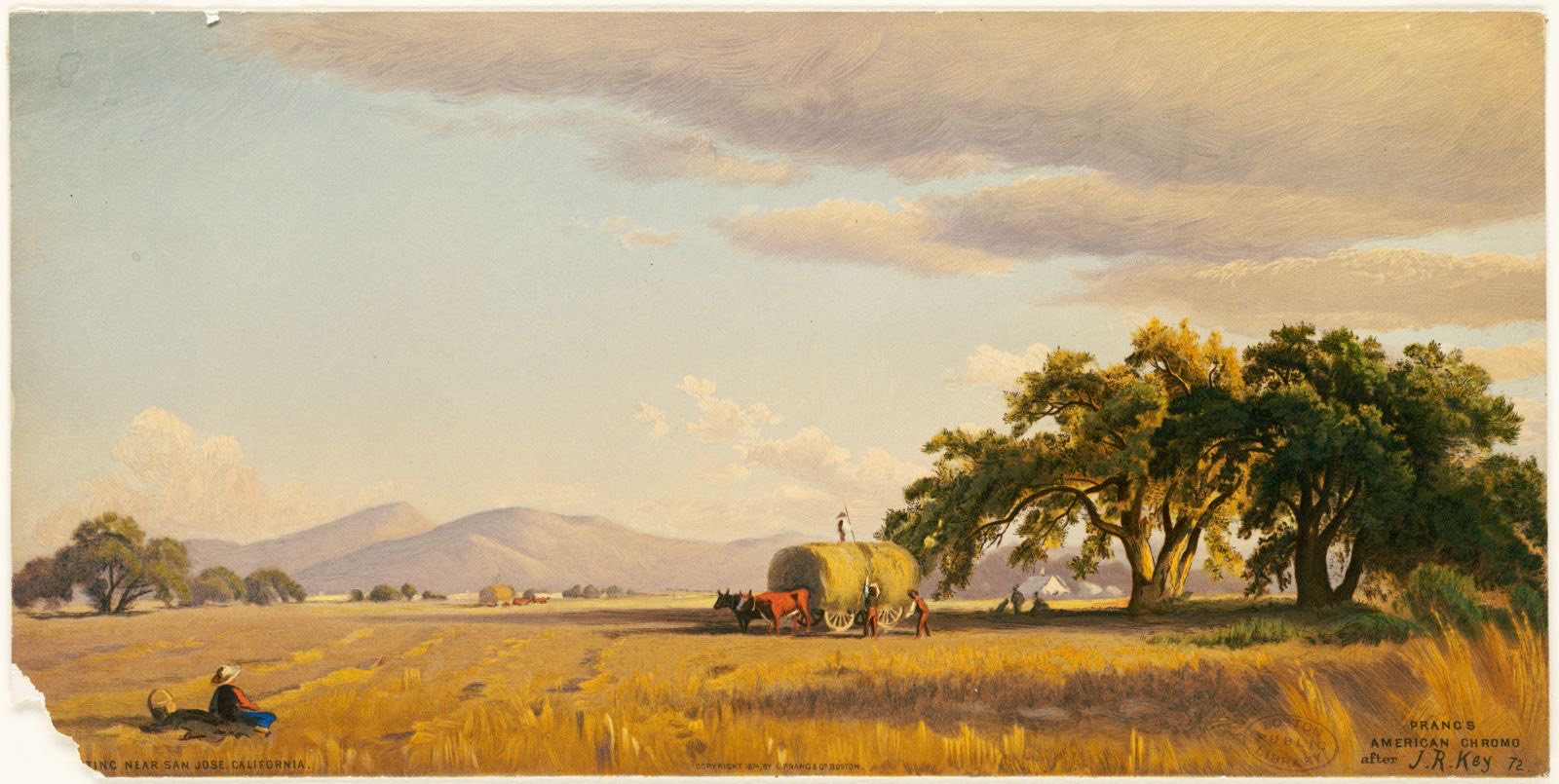 Harvesting near San Jose, California, Boston Public Library - undated