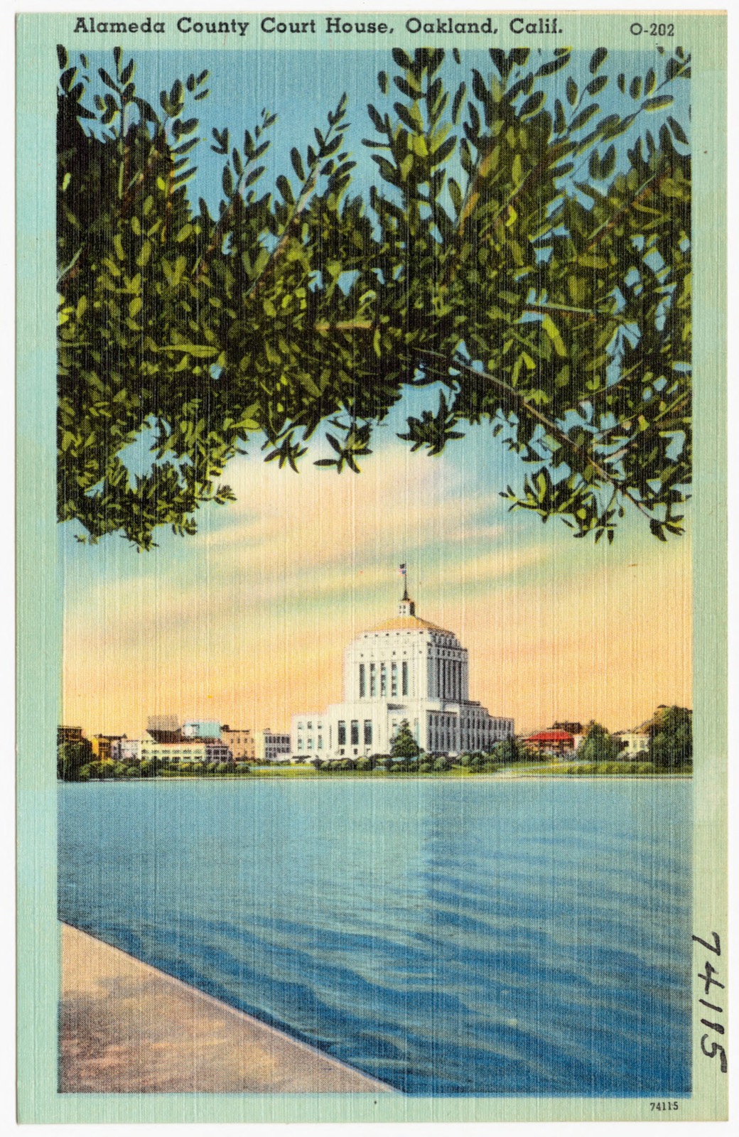 Alameda County Court House, Oakland, Calif., Boston Public Library - undated