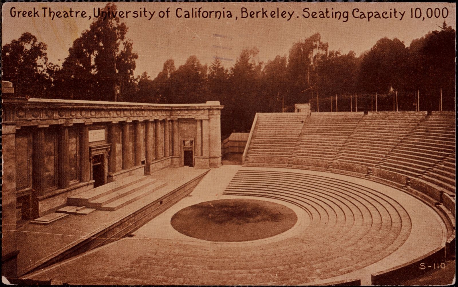 Greek Theatre, University of California, Berkeley. Seating capacity 10,000, Boston Public Library - undated