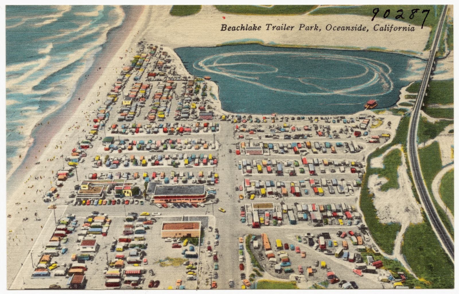 Beachlake Trailer Park, Oceanside, California, Boston Public Library - undated
