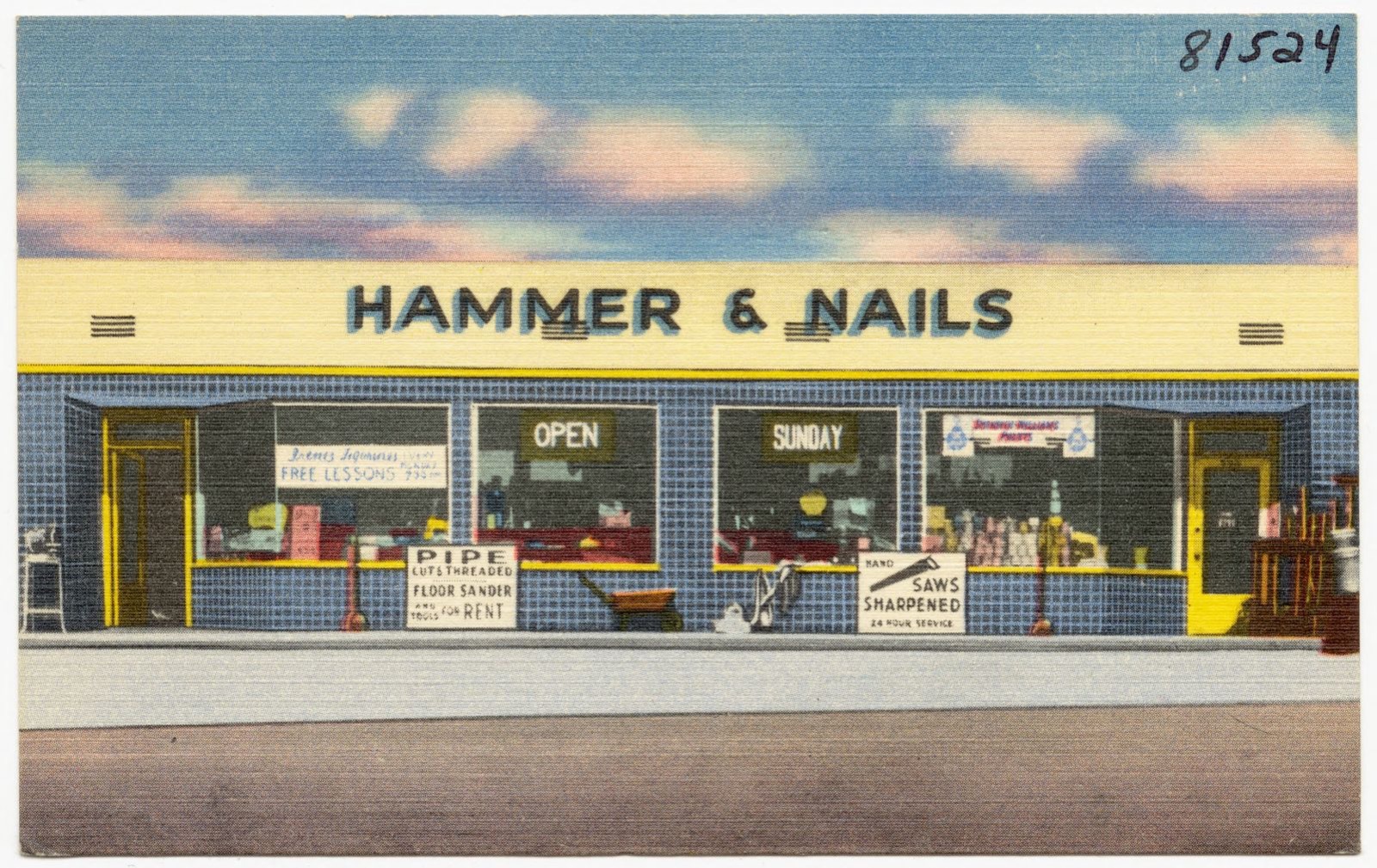 Hammer & Nails Hardware, Boston Public Library - undated