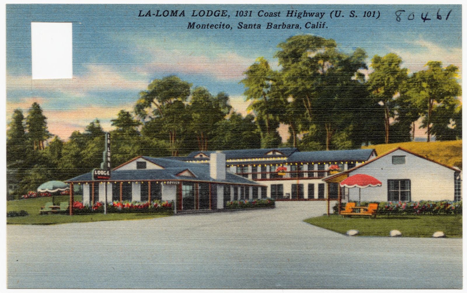 La-Loma Lodge, 1031 Coast Highway (U. S. 101), Montecito, Santa Barbara, Calif., Boston Public Library - undated