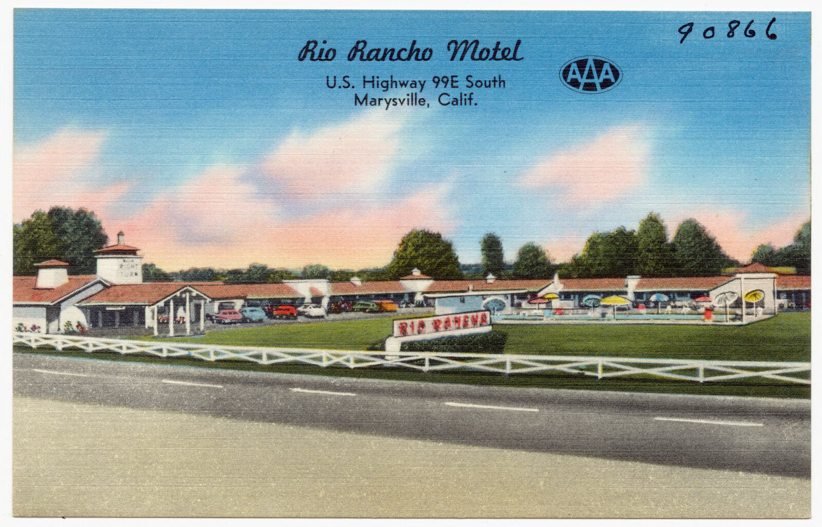 Rio Rancho Motel, U.S. Highway 99E South, Marysville, Calif., Boston Public Library - undated