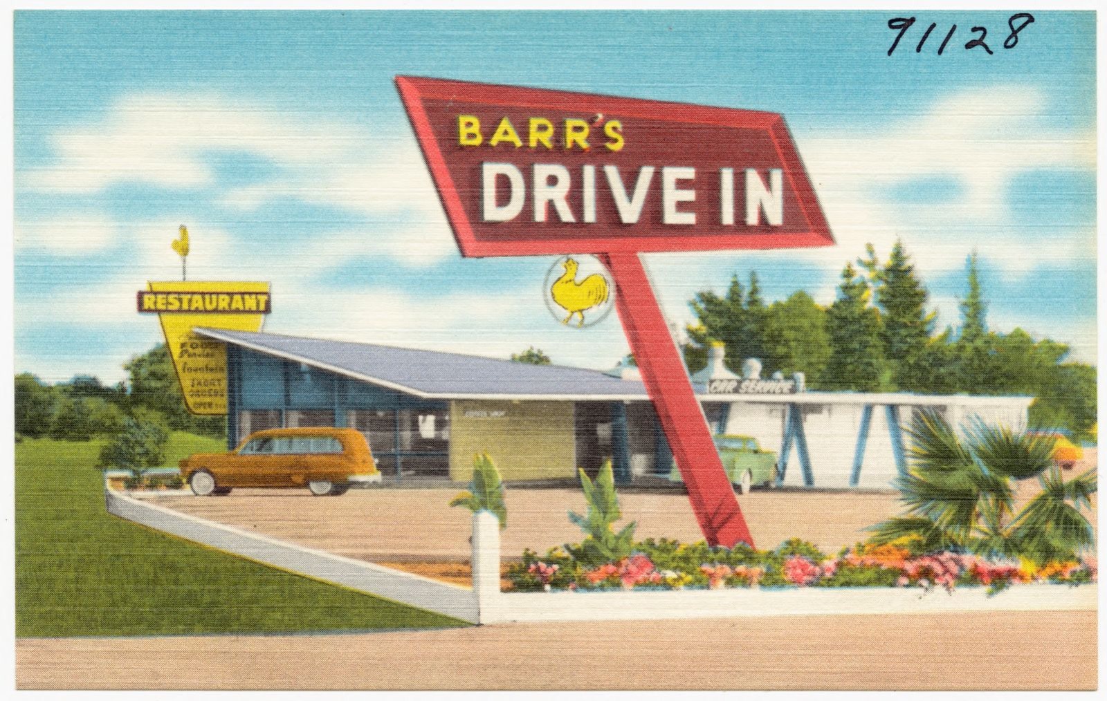 Barr's Drive-In Restaurant, Boston Public Library - undated