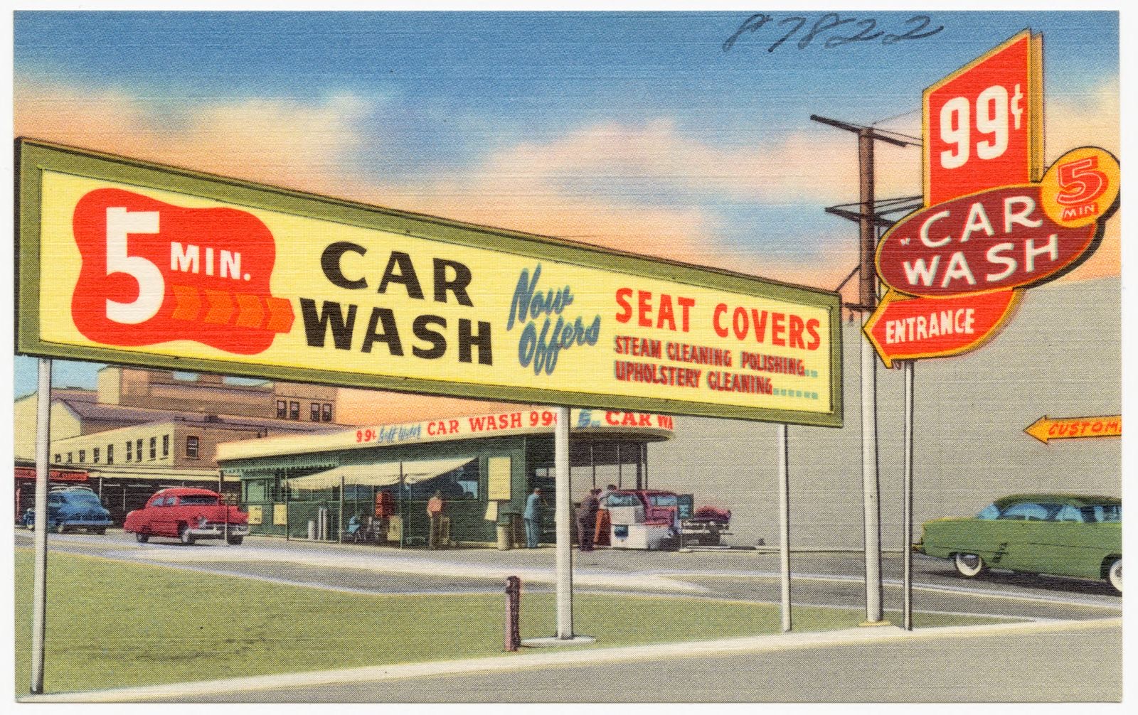 5 Min. Car Wash, Boston Public Library - undated