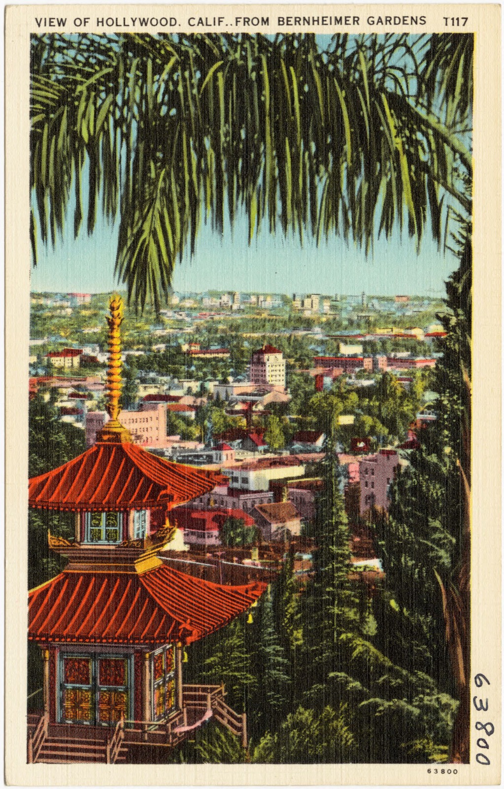 View of Hollywood, Calif. From Bernheimer Gardens, Boston Public Library - undated