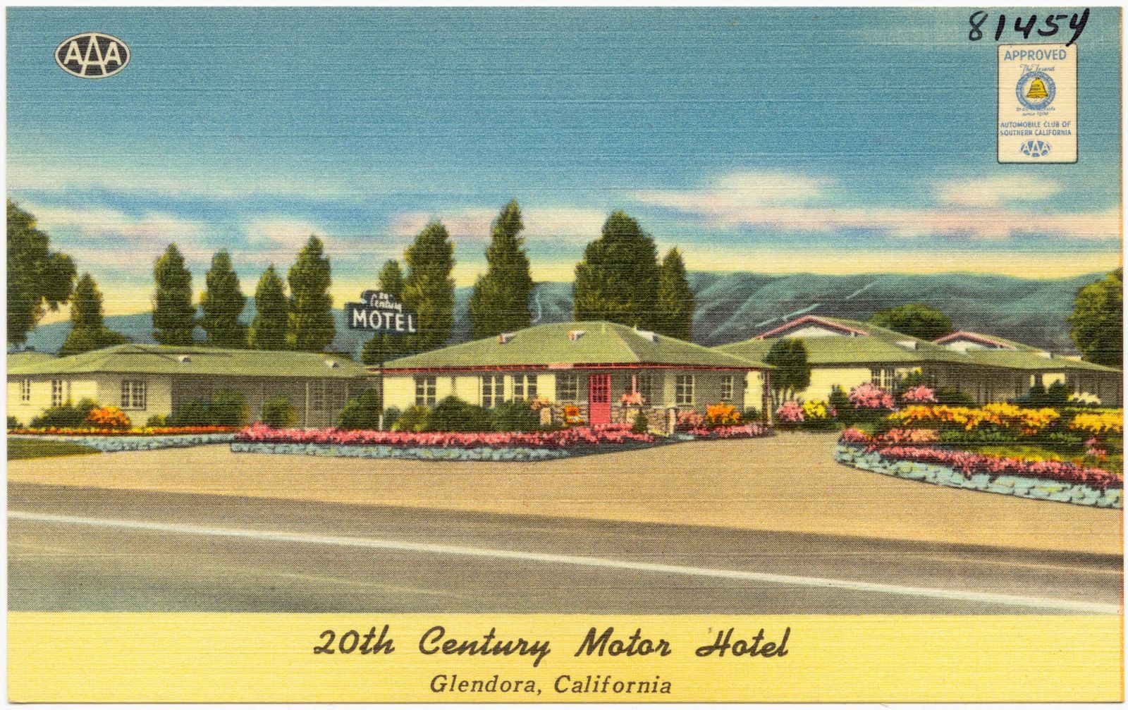 20th Century Motor Hotel, Glendora, California, Boston Public Library - undated