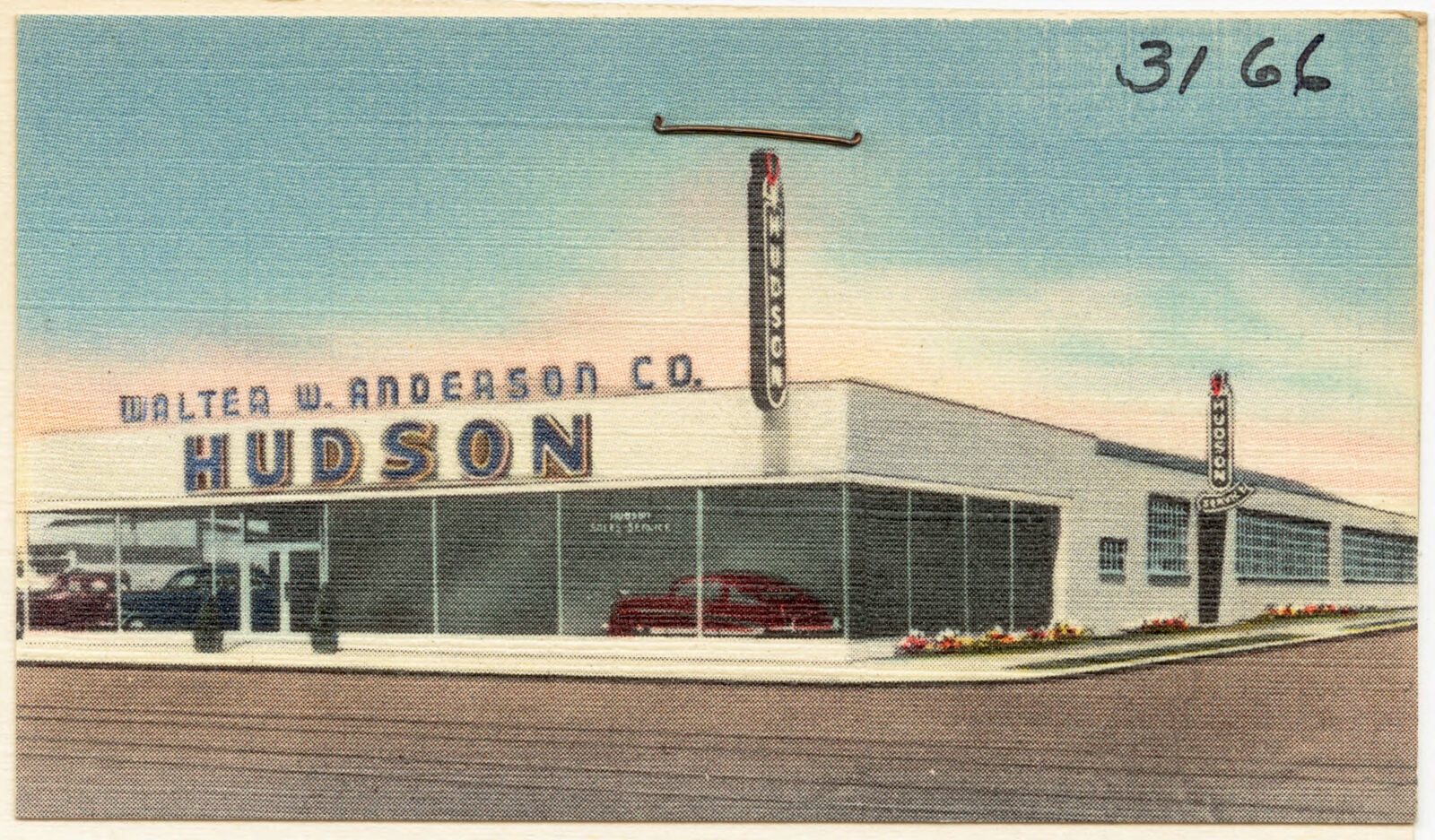 Walter W. Anderson Co. Hudson Dealer, Boston Public Library - undated
