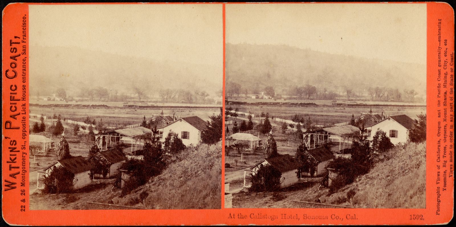 At the Calistoga Hotel, Sonoma Co., Cal., Boston Public Library - undated