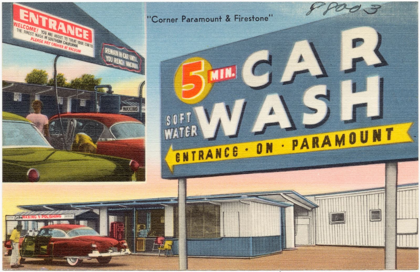 Downey 5 Min. Car Wash, Boston Public Library - undated