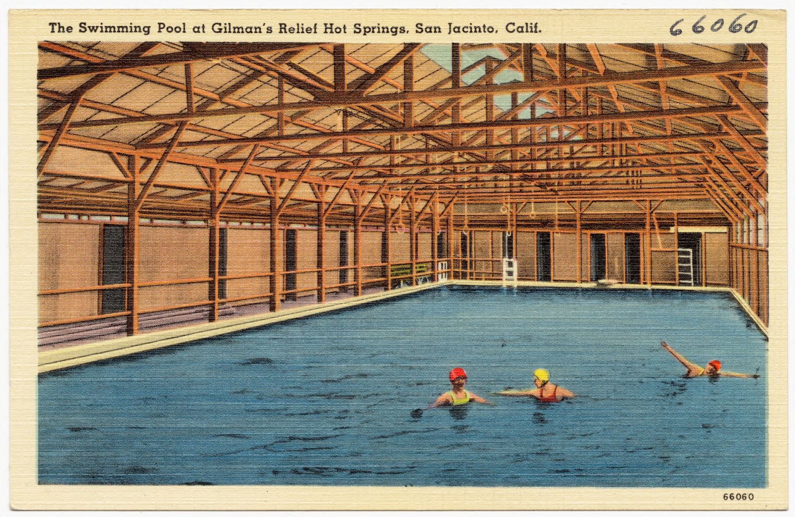 The Swimming Pool at Gilman's Relief Hot Springs, San Jacinto, Calif., Boston Public Library - undated