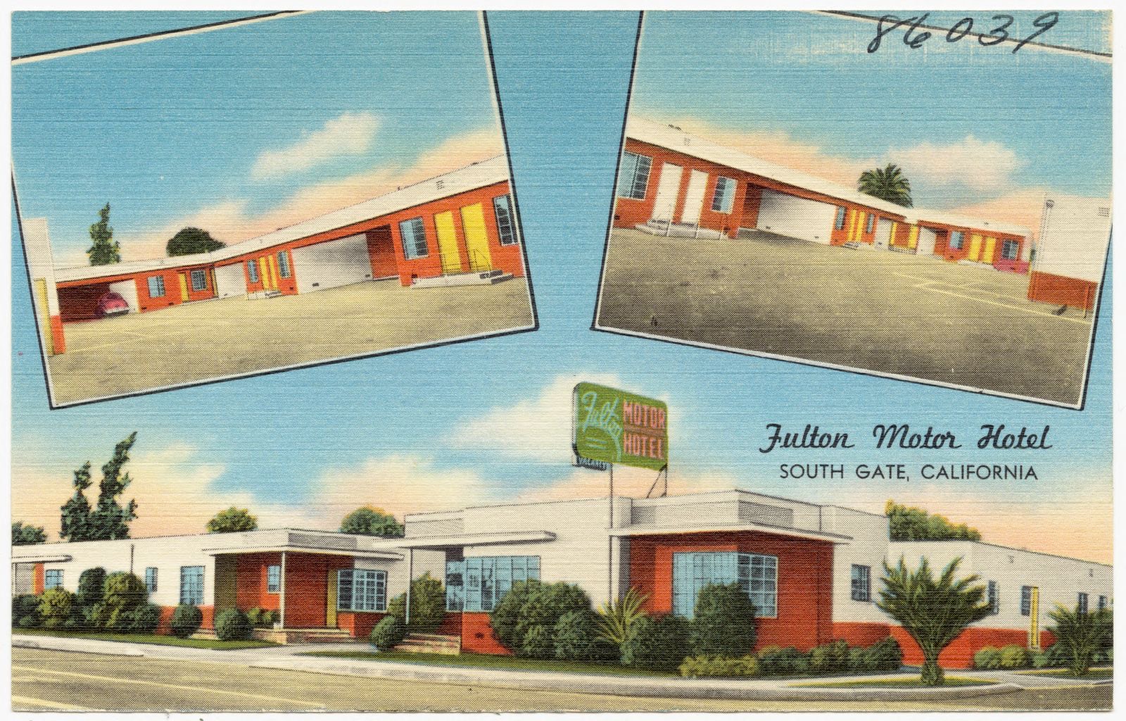 Fulton Motor Hotel, South Gate, California, Boston Public Library - undated